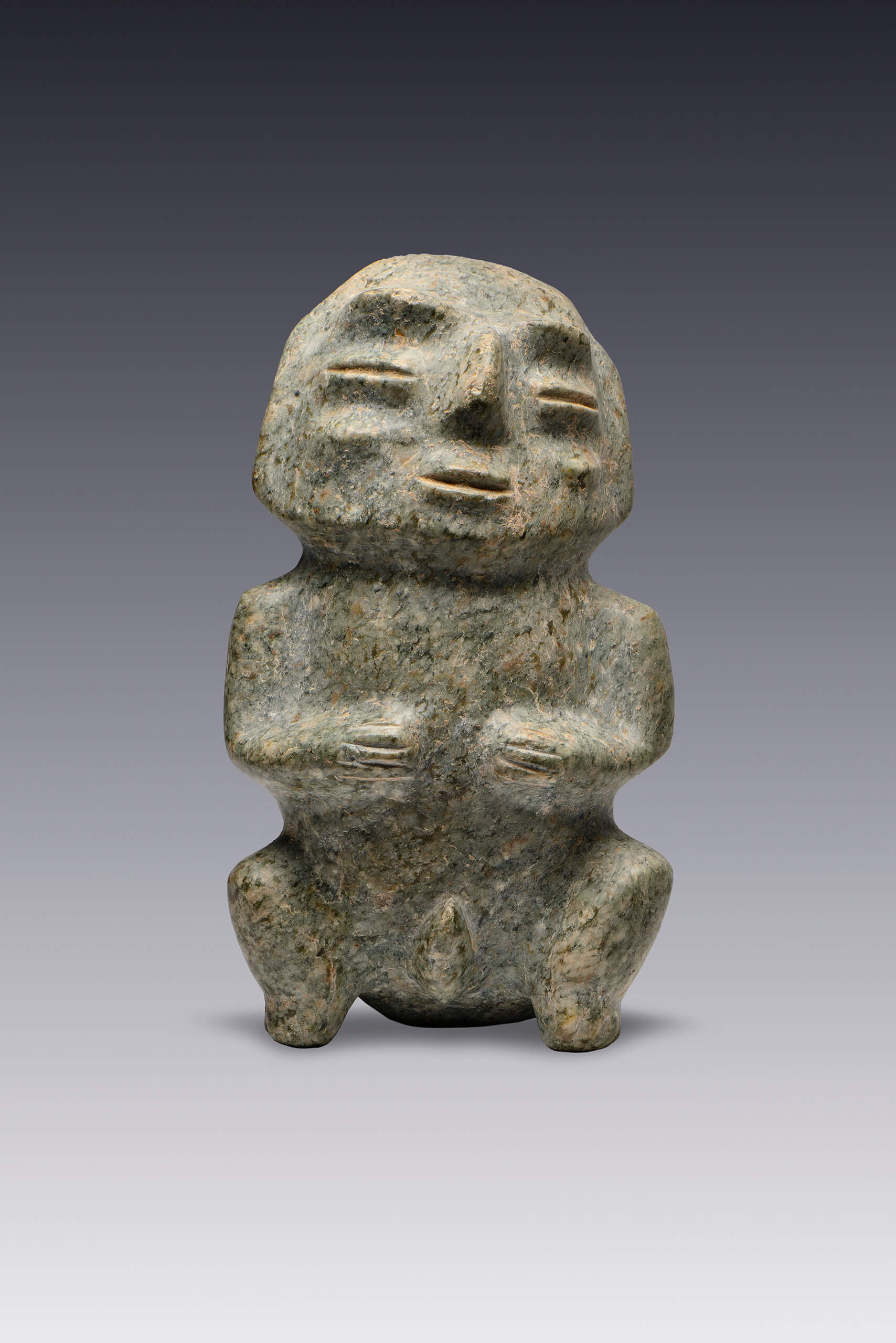 Hombre con figuración fálica | El México antiguo. Salas de Arte Prehispánico | Museo Amparo, Puebla