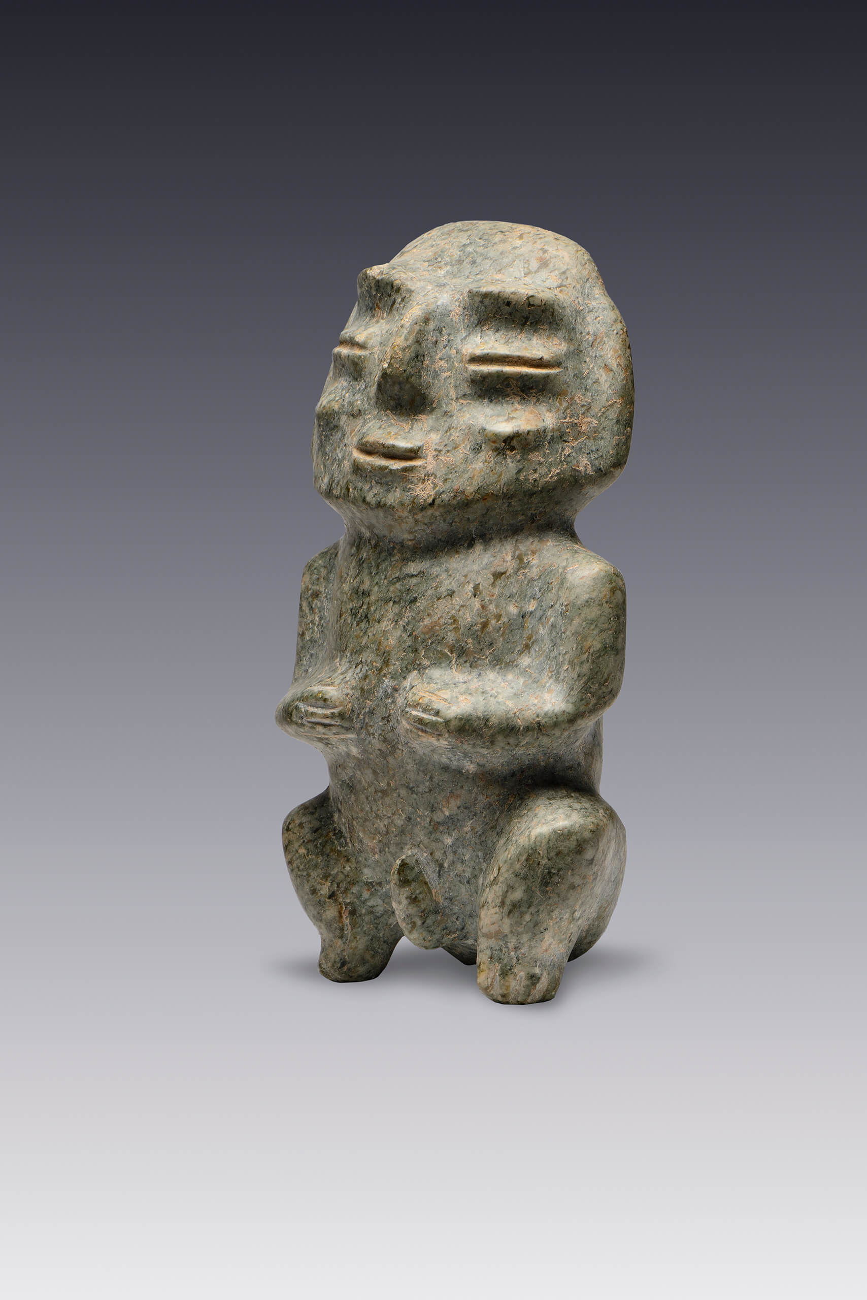 Hombre con figuración fálica | El México antiguo. Salas de Arte Prehispánico | Museo Amparo, Puebla