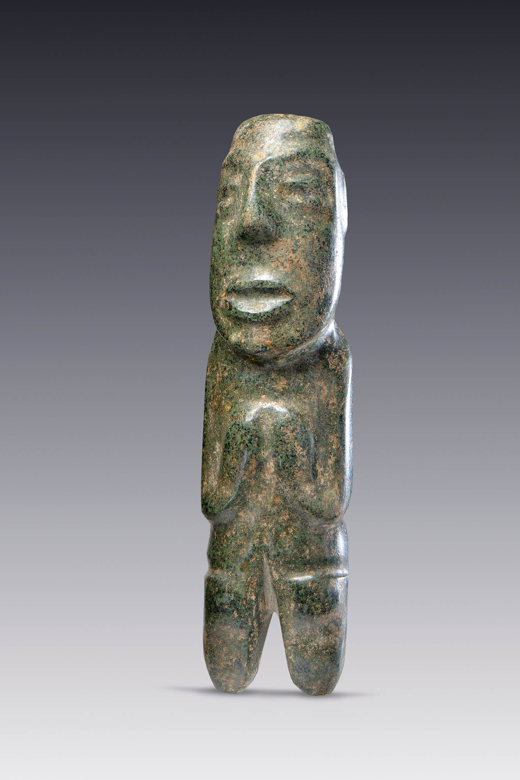 Humano con rasgos del estilo olmeca | El México antiguo. Salas de Arte Prehispánico | Museo Amparo, Puebla