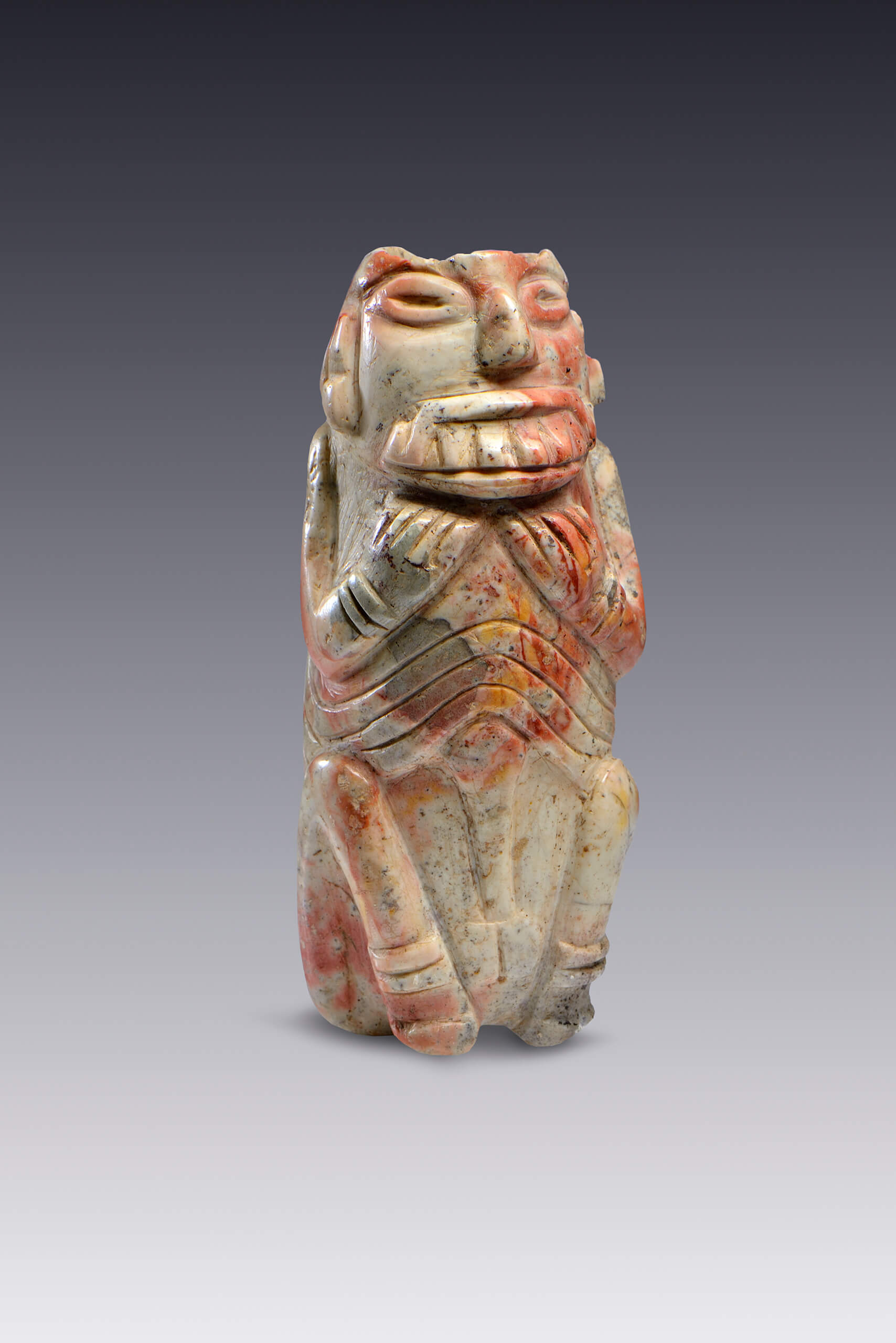 Enano con el costillar remarcado | El México antiguo. Salas de Arte Prehispánico | Museo Amparo, Puebla