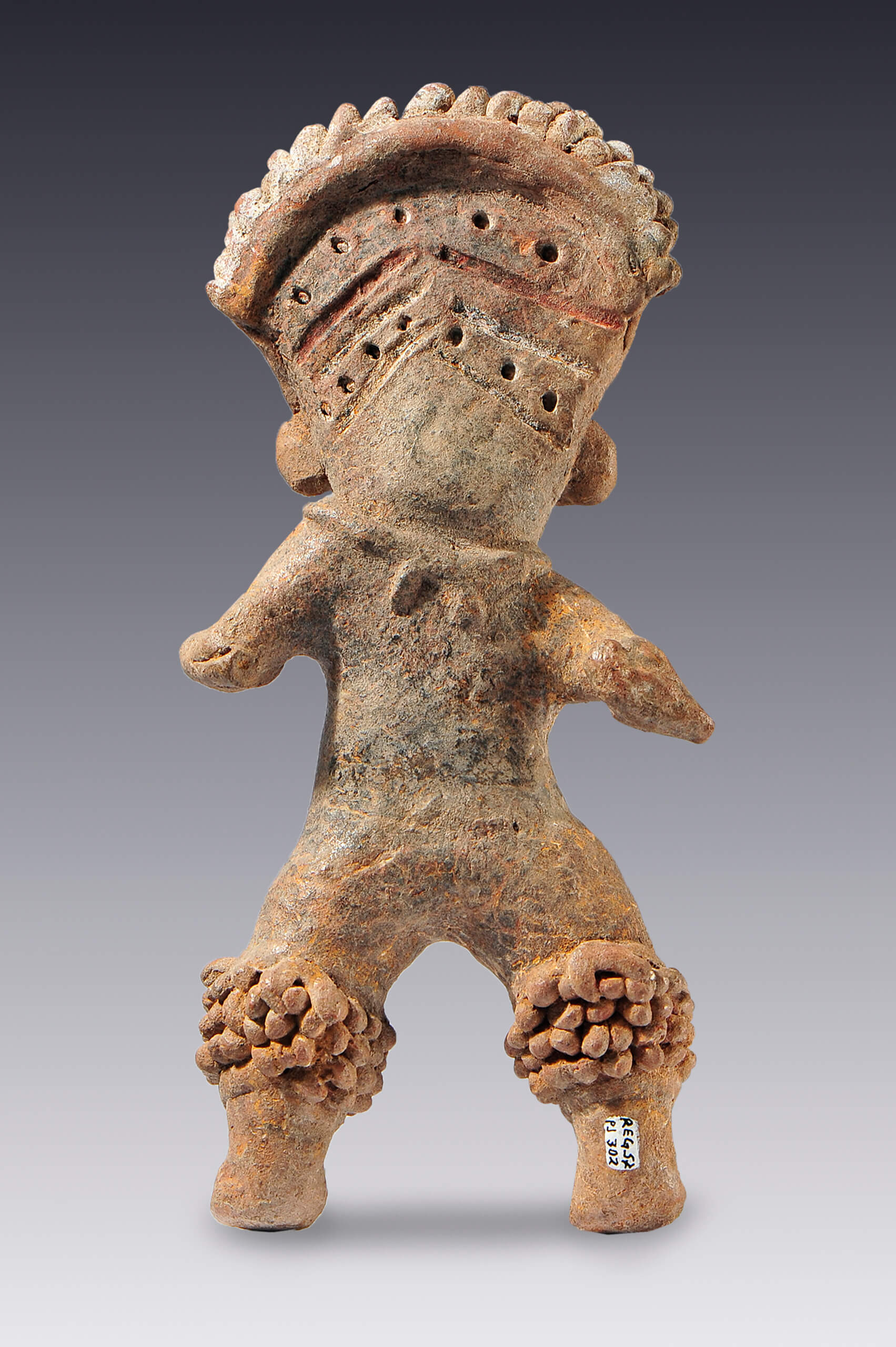 Figurilla masculina | El M&eacute;xico antiguo. Salas de Arte Prehisp&aacute;nico | Museo Amparo, Puebla