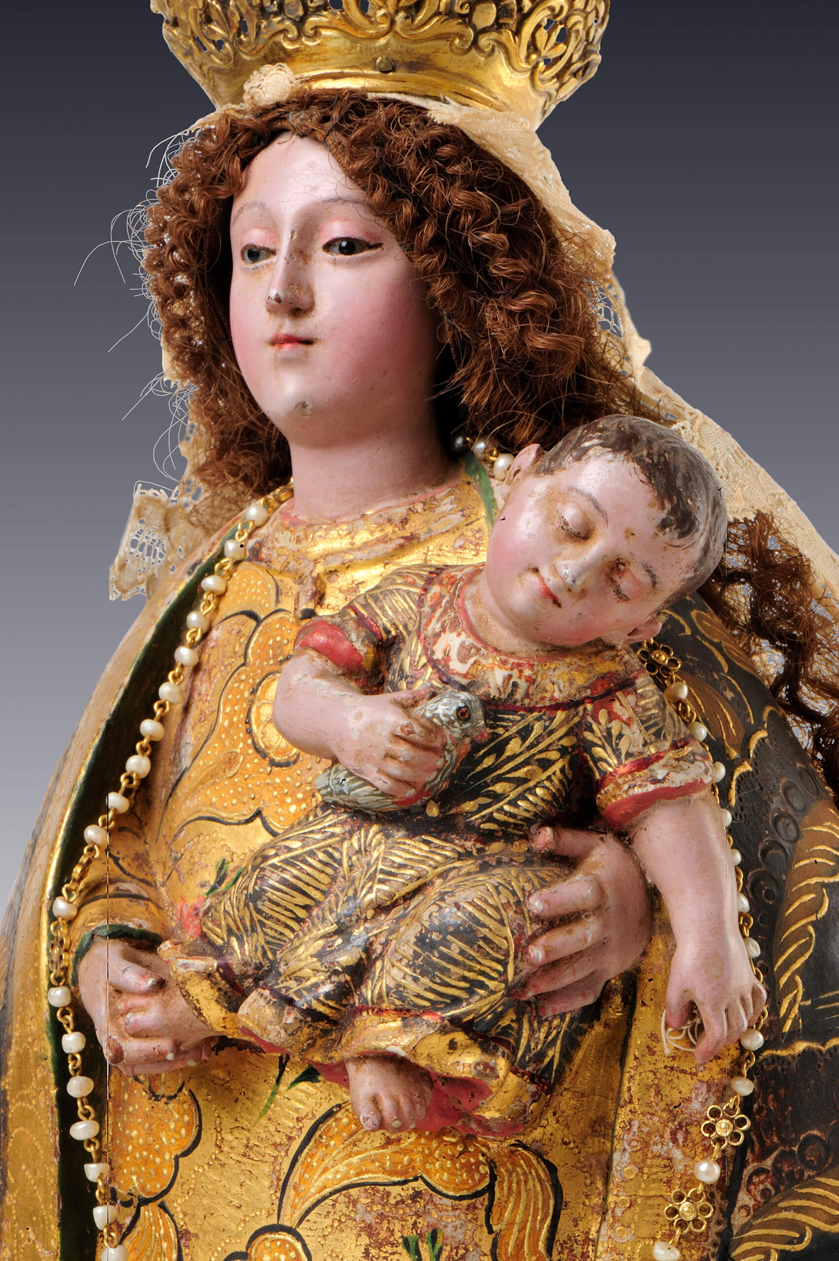 Virgen del Rosario | Salas de Arte Virreinal y Siglo XIX | Museo Amparo, Puebla