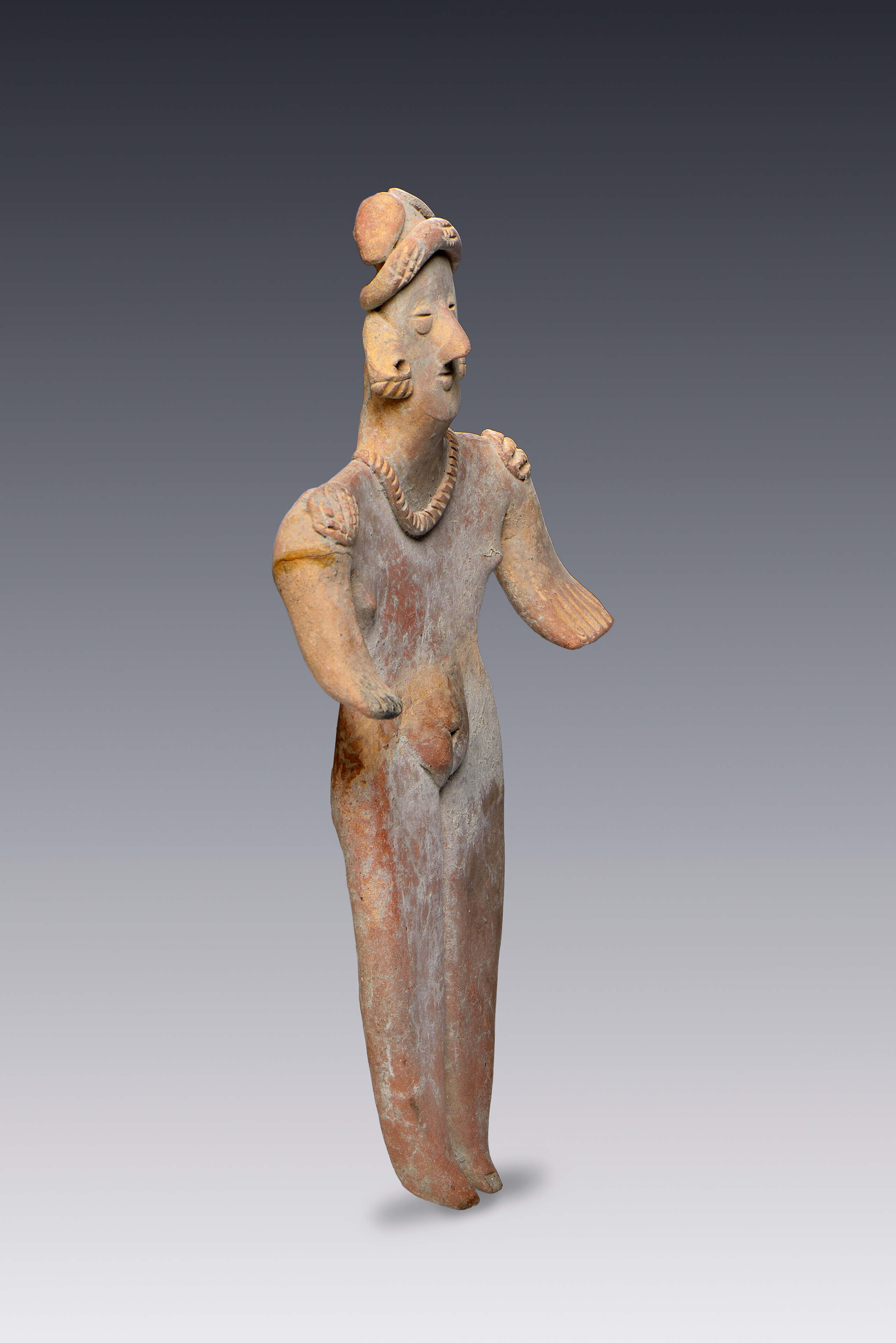 Figurilla acinturada | El M&eacute;xico antiguo. Salas de Arte Prehisp&aacute;nico | Museo Amparo, Puebla