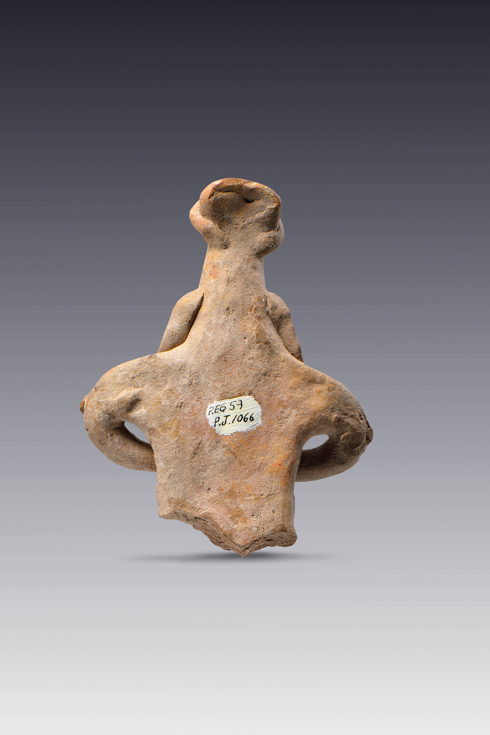 Figurilla cabeza cilíndrica | El México antiguo. Salas de Arte Prehispánico | Museo Amparo, Puebla