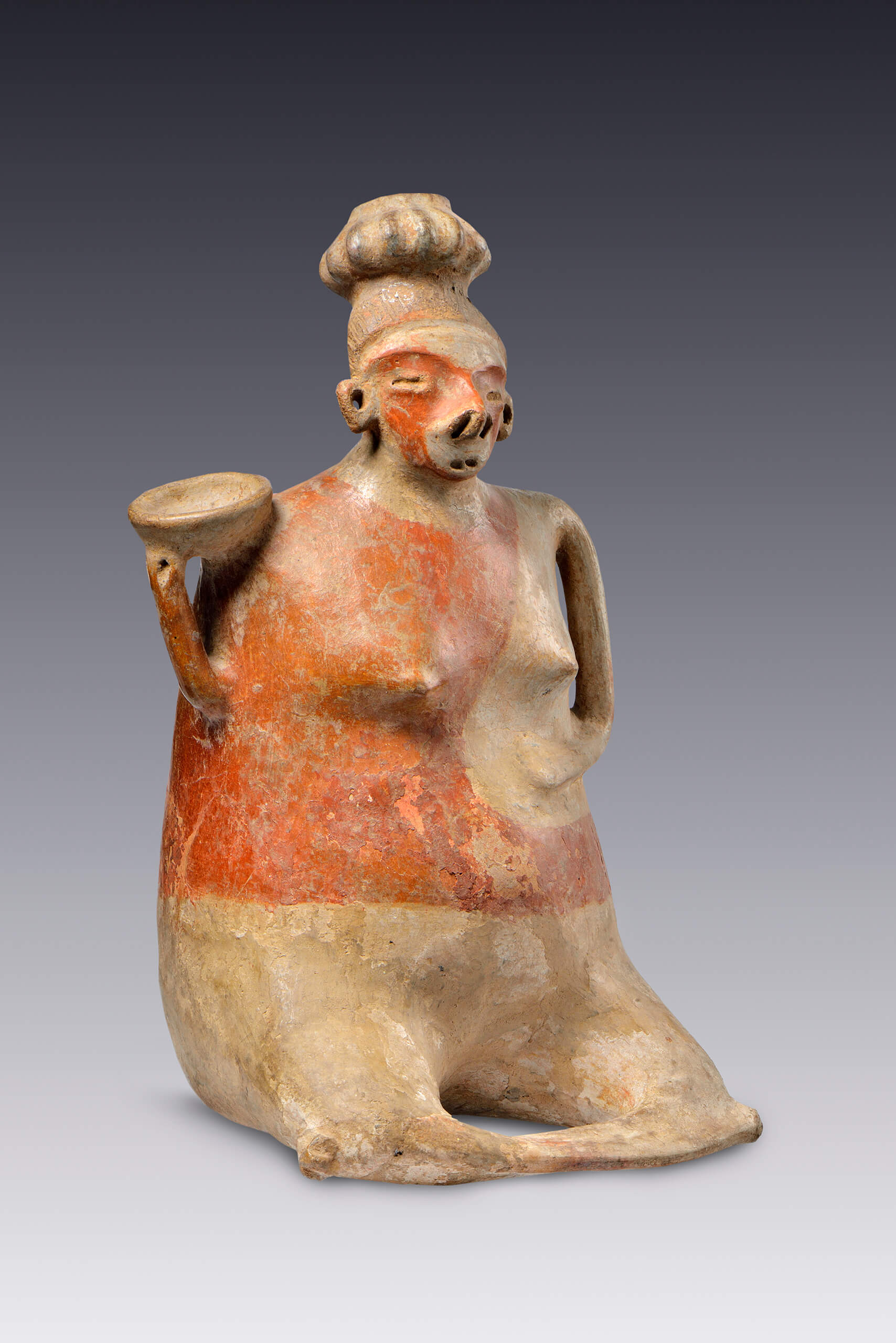 Vasija antropomorfa | El M&eacute;xico antiguo. Salas de Arte Prehisp&aacute;nico | Museo Amparo, Puebla