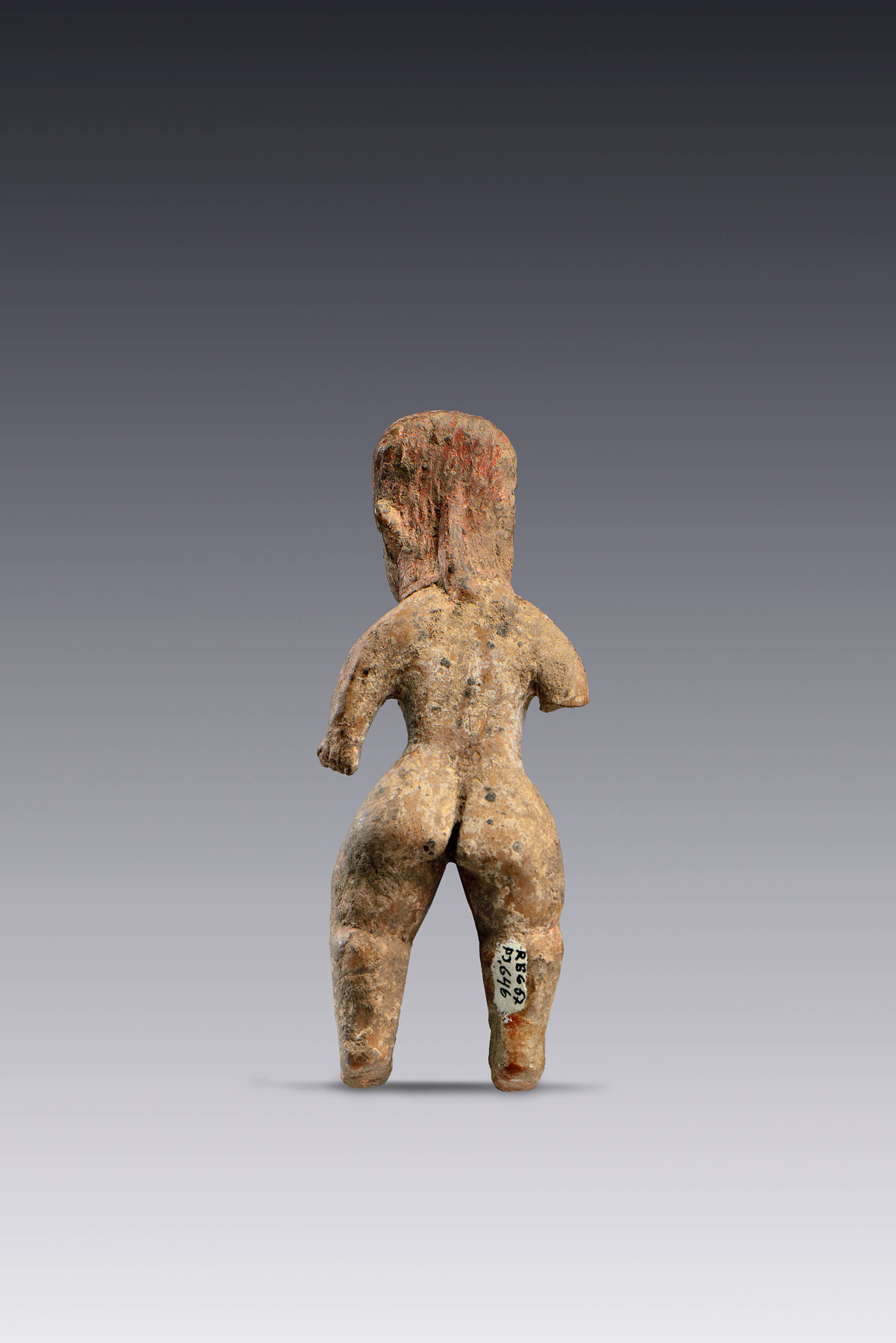 Mujer con cabello largo | El México antiguo. Salas de Arte Prehispánico | Museo Amparo, Puebla