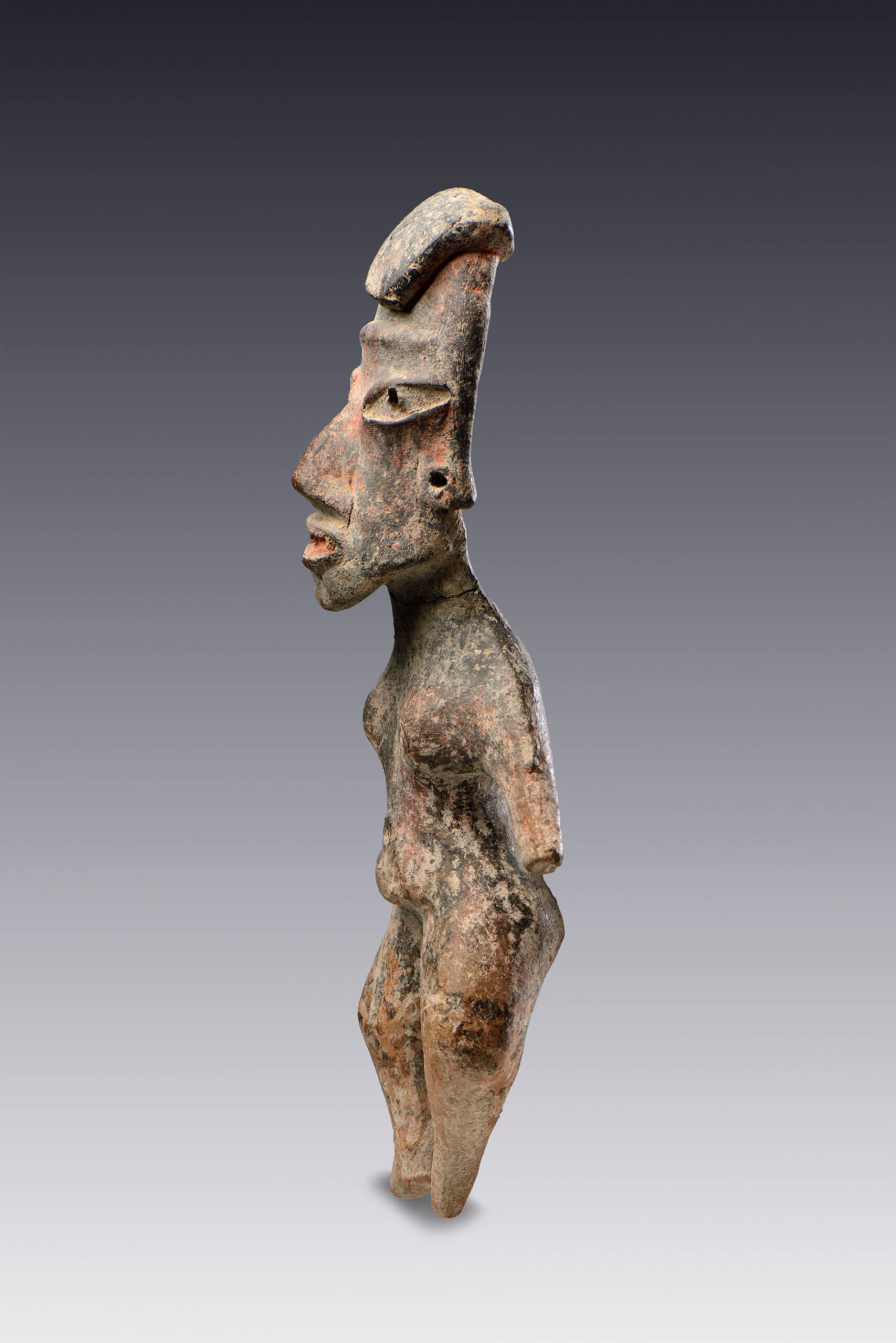 Figurilla femenina embarazada | El M&eacute;xico antiguo. Salas de Arte Prehisp&aacute;nico | Museo Amparo, Puebla