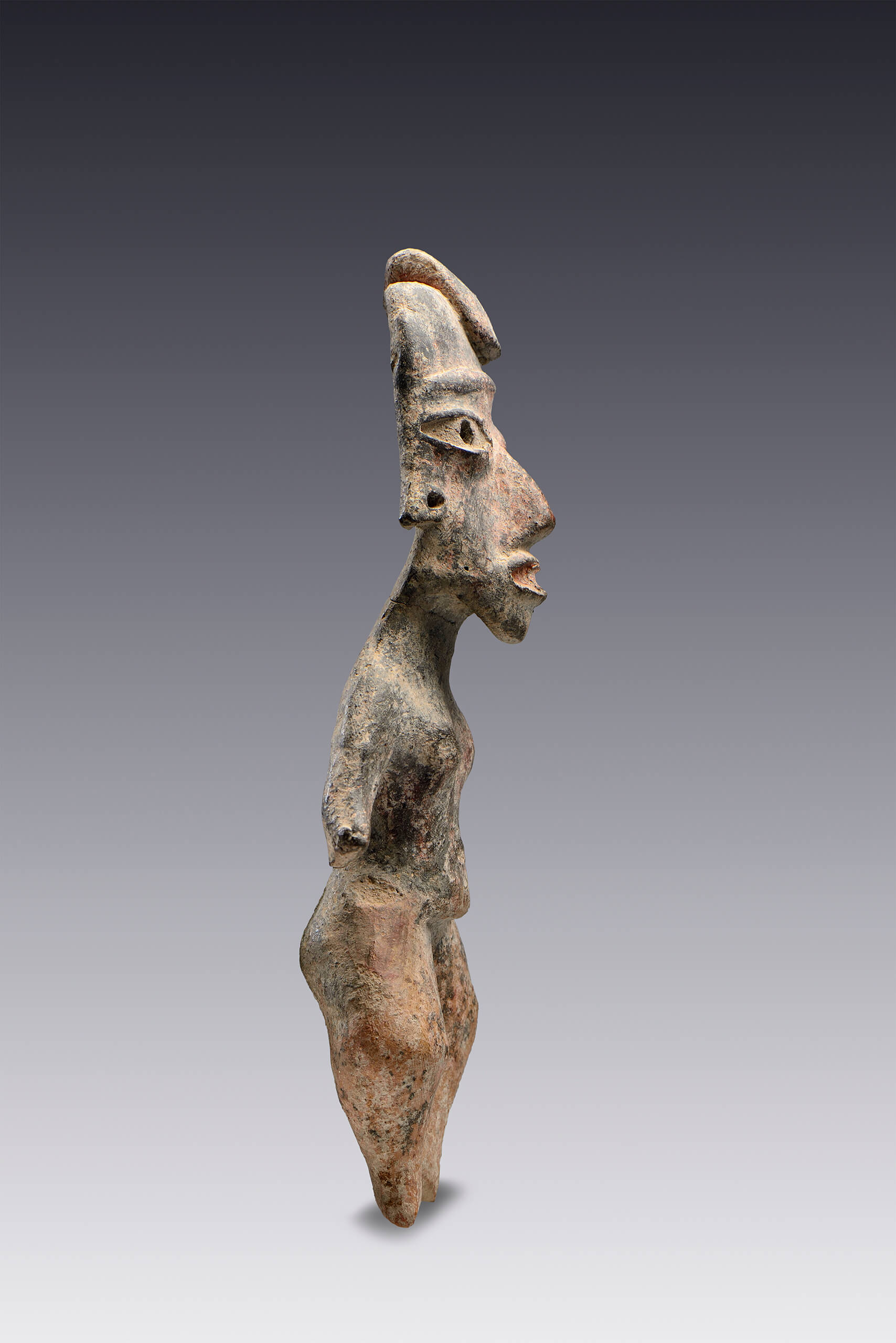 Figurilla femenina embarazada | El M&eacute;xico antiguo. Salas de Arte Prehisp&aacute;nico | Museo Amparo, Puebla