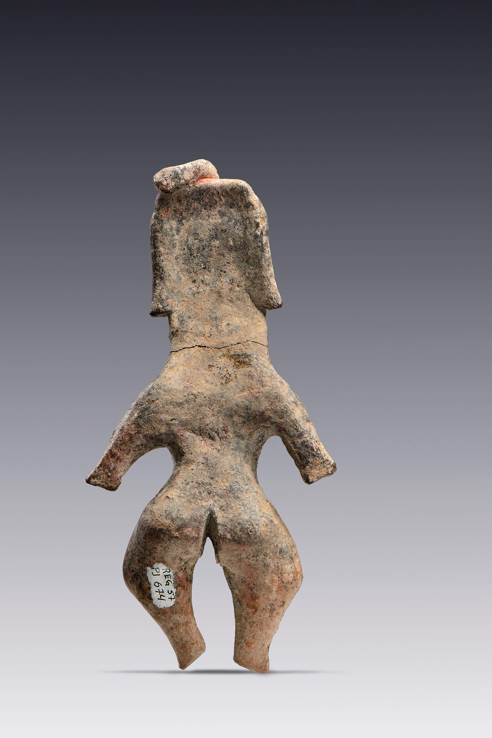 Figurilla femenina embarazada | El M&eacute;xico antiguo. Salas de Arte Prehisp&aacute;nico | Museo Amparo, Puebla