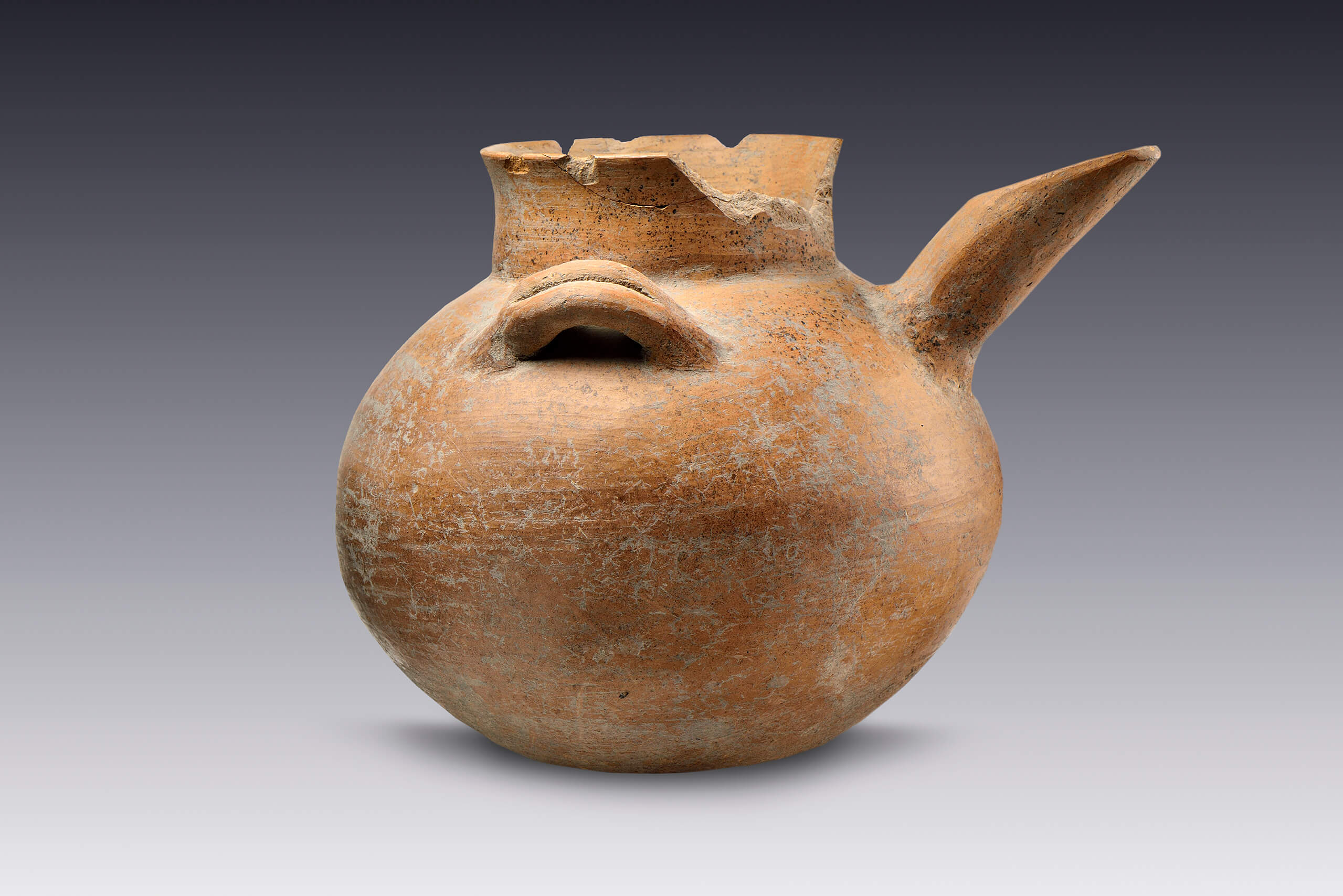 Olla vertedera | El M&eacute;xico antiguo. Salas de Arte Prehisp&aacute;nico | Museo Amparo, Puebla