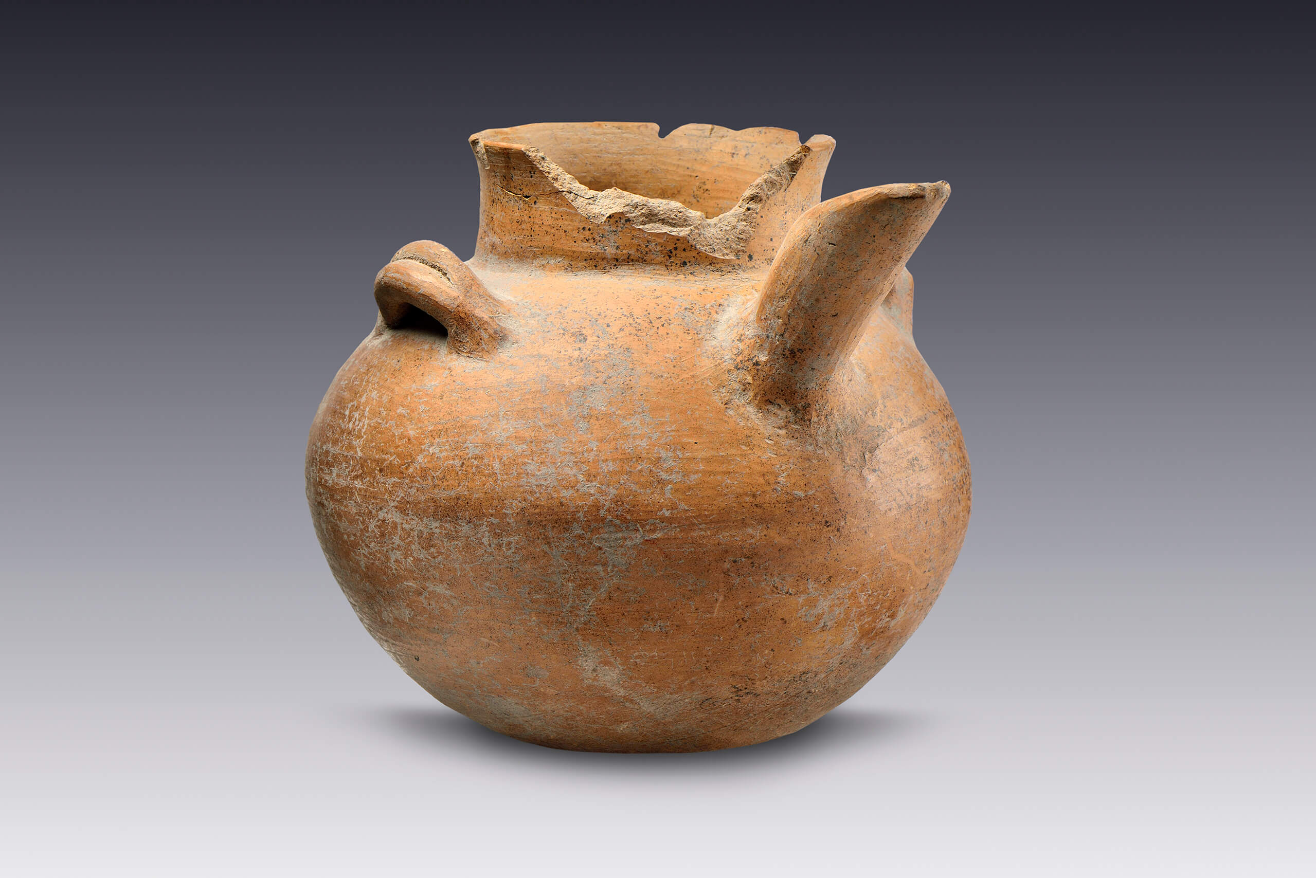 Olla vertedera | El M&eacute;xico antiguo. Salas de Arte Prehisp&aacute;nico | Museo Amparo, Puebla