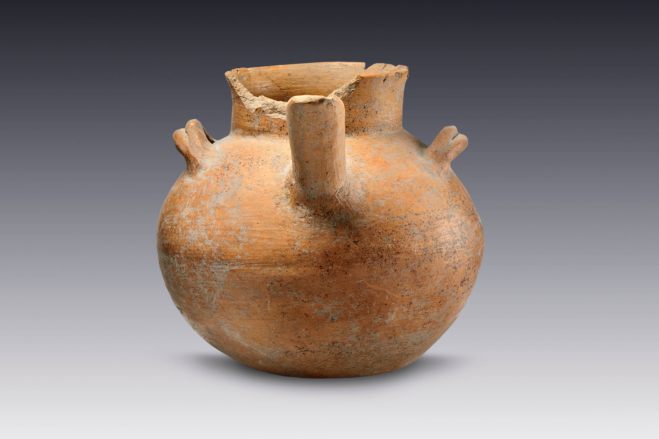 Olla vertedera | El M&eacute;xico antiguo. Salas de Arte Prehisp&aacute;nico | Museo Amparo, Puebla