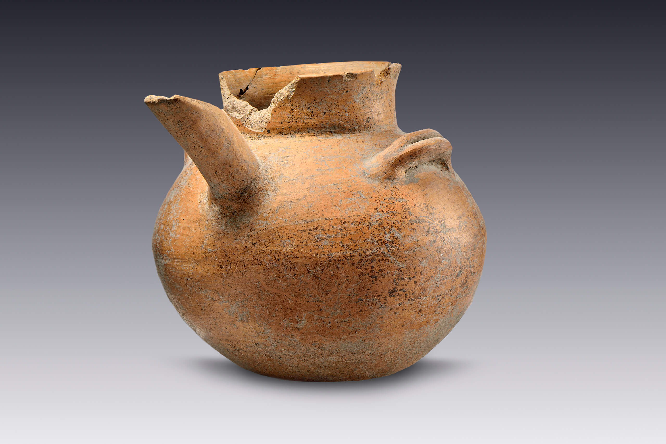 Olla vertedera | El M&eacute;xico antiguo. Salas de Arte Prehisp&aacute;nico | Museo Amparo, Puebla