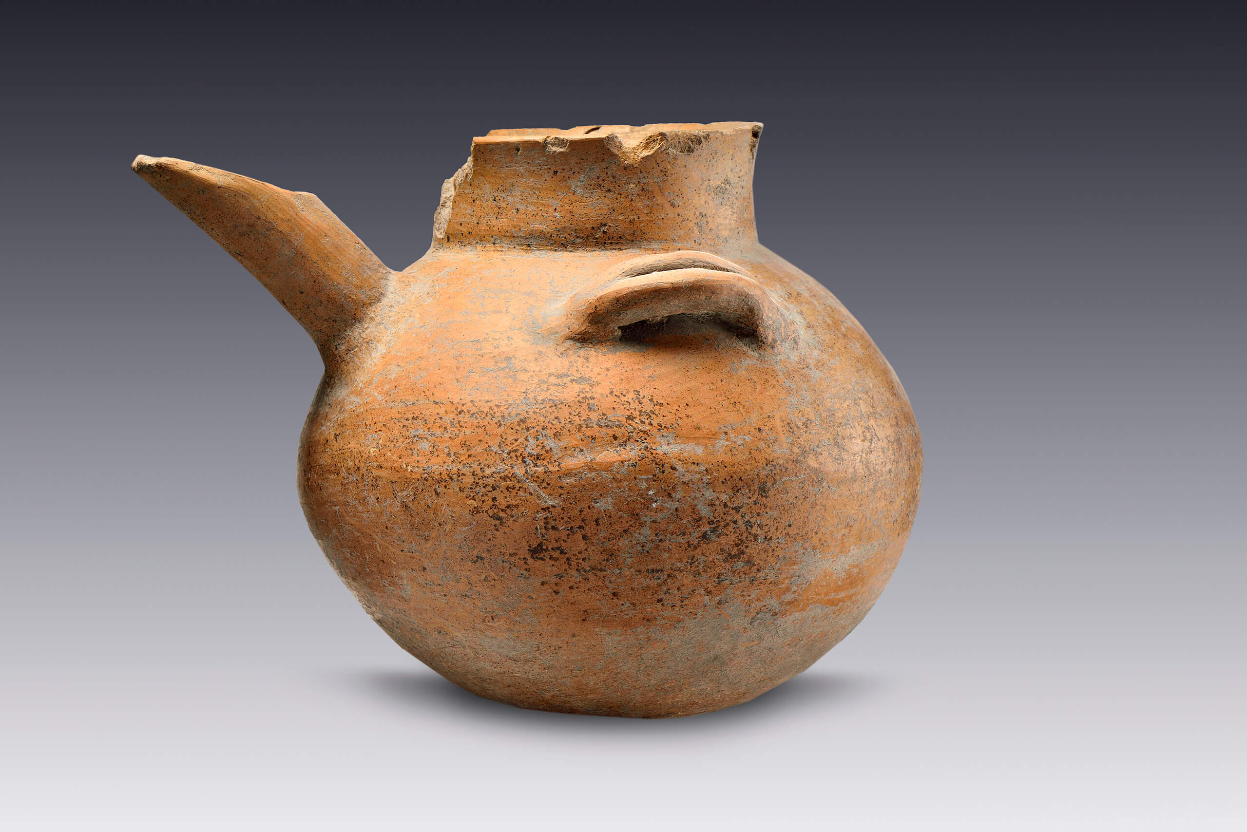 Olla vertedera | El M&eacute;xico antiguo. Salas de Arte Prehisp&aacute;nico | Museo Amparo, Puebla