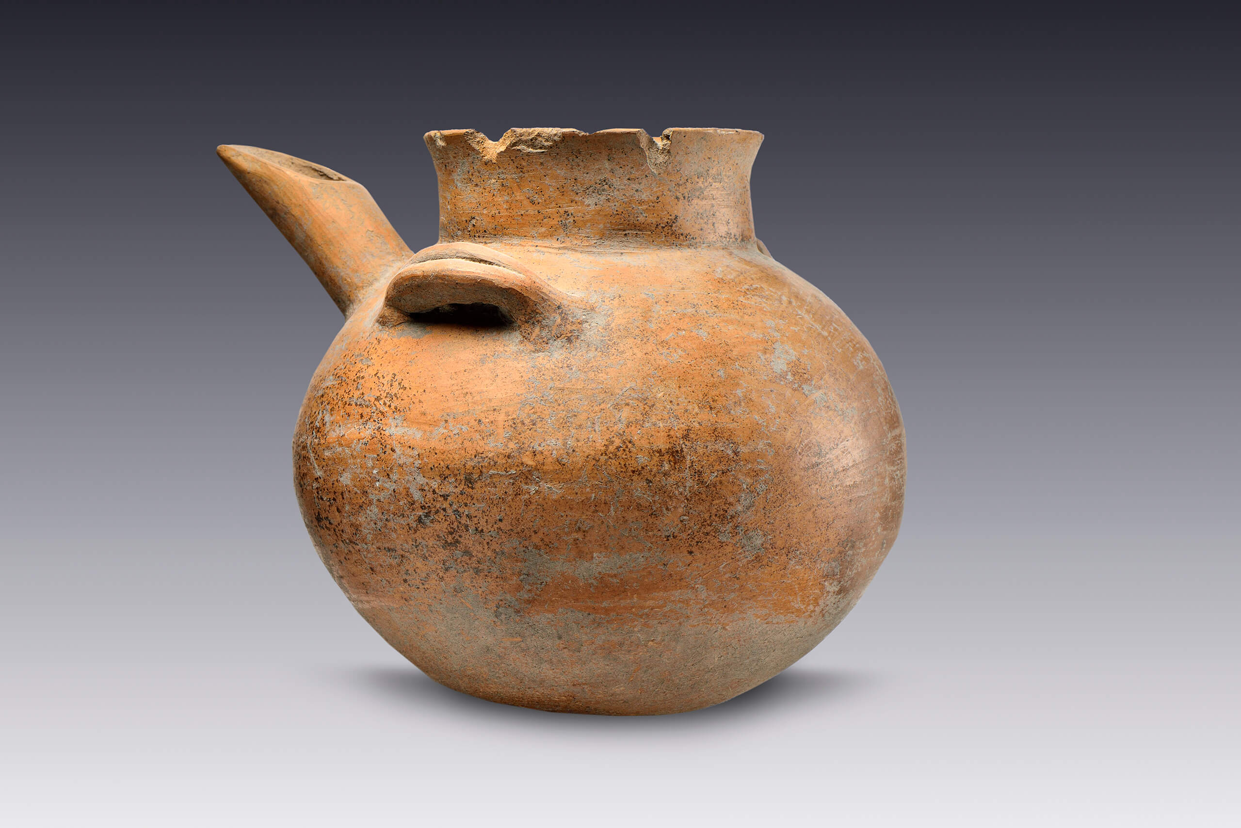 Olla vertedera | El M&eacute;xico antiguo. Salas de Arte Prehisp&aacute;nico | Museo Amparo, Puebla