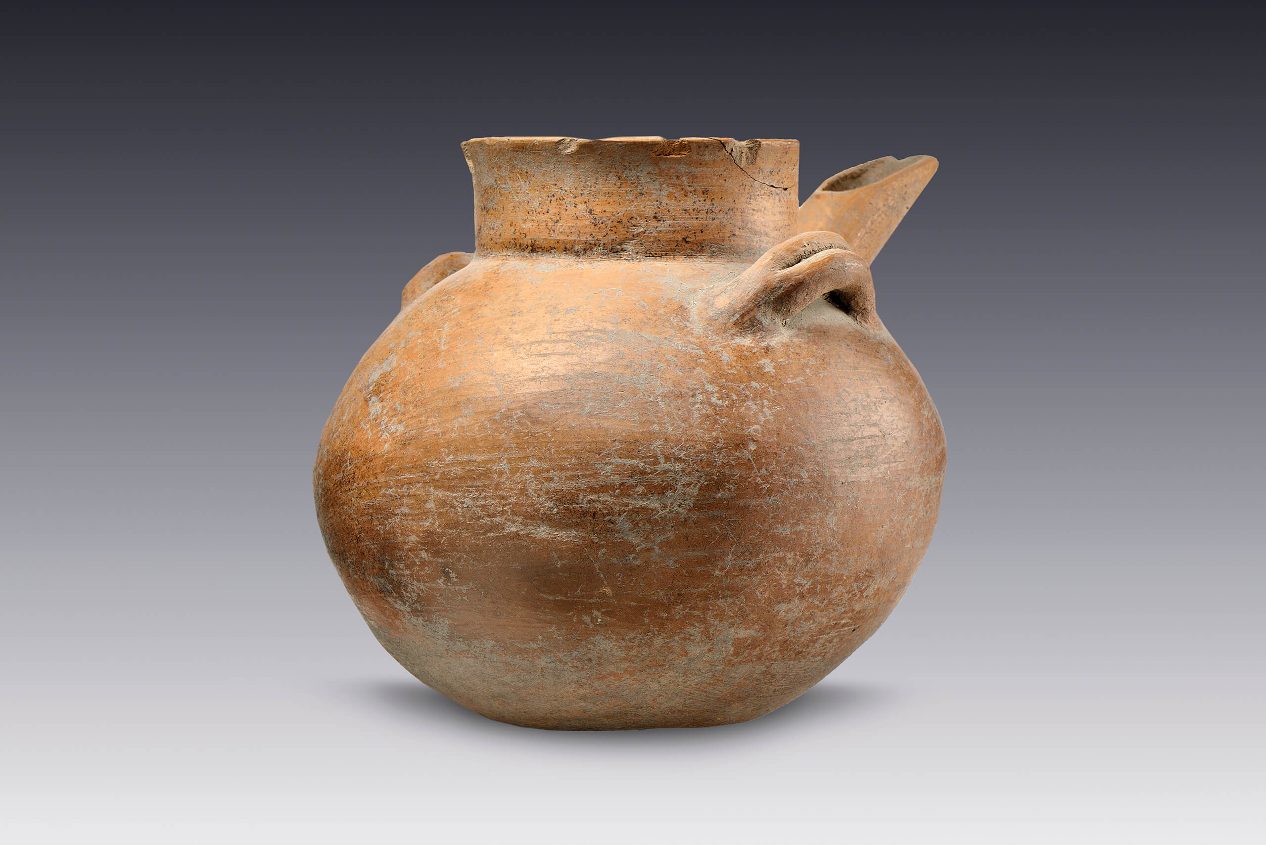 Olla vertedera | El M&eacute;xico antiguo. Salas de Arte Prehisp&aacute;nico | Museo Amparo, Puebla