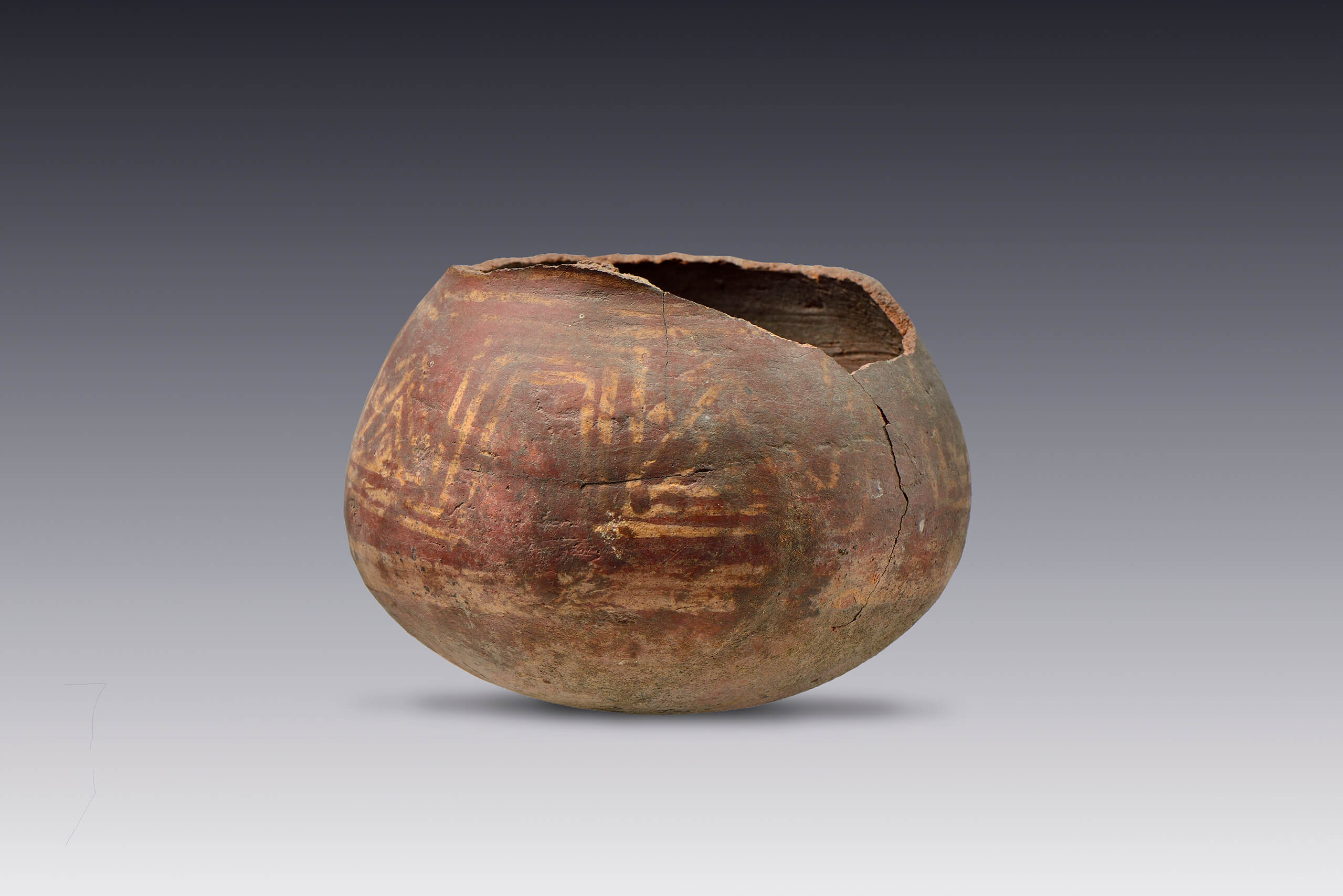 Olla bicroma | El M&eacute;xico antiguo. Salas de Arte Prehisp&aacute;nico | Museo Amparo, Puebla