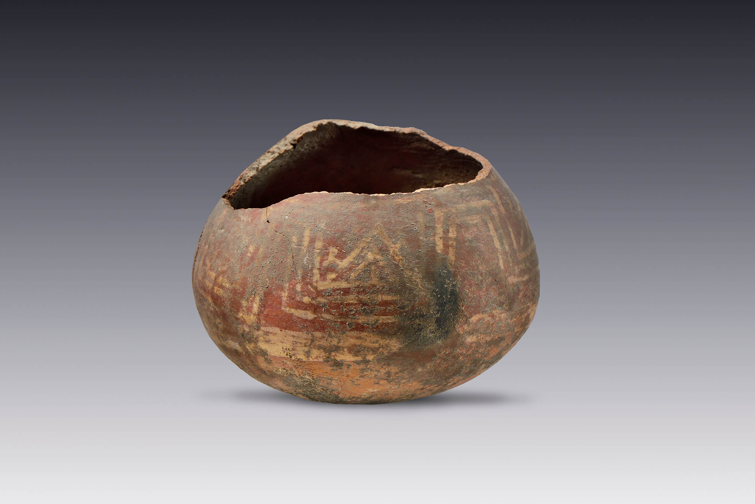 Olla bicroma | El M&eacute;xico antiguo. Salas de Arte Prehisp&aacute;nico | Museo Amparo, Puebla