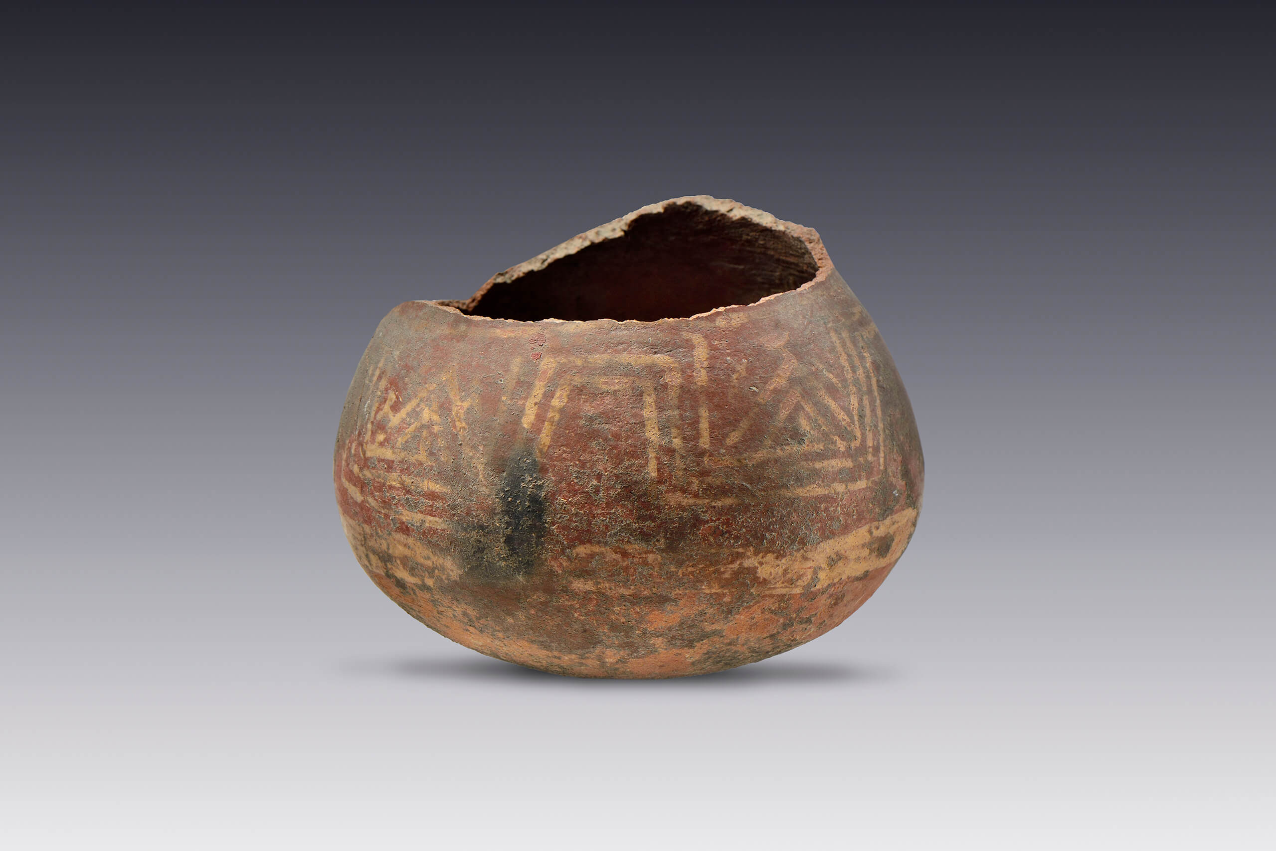 Olla bicroma | El M&eacute;xico antiguo. Salas de Arte Prehisp&aacute;nico | Museo Amparo, Puebla