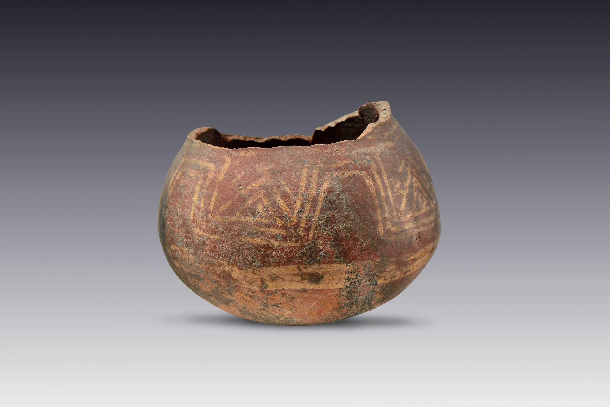 Olla bicroma | El M&eacute;xico antiguo. Salas de Arte Prehisp&aacute;nico | Museo Amparo, Puebla