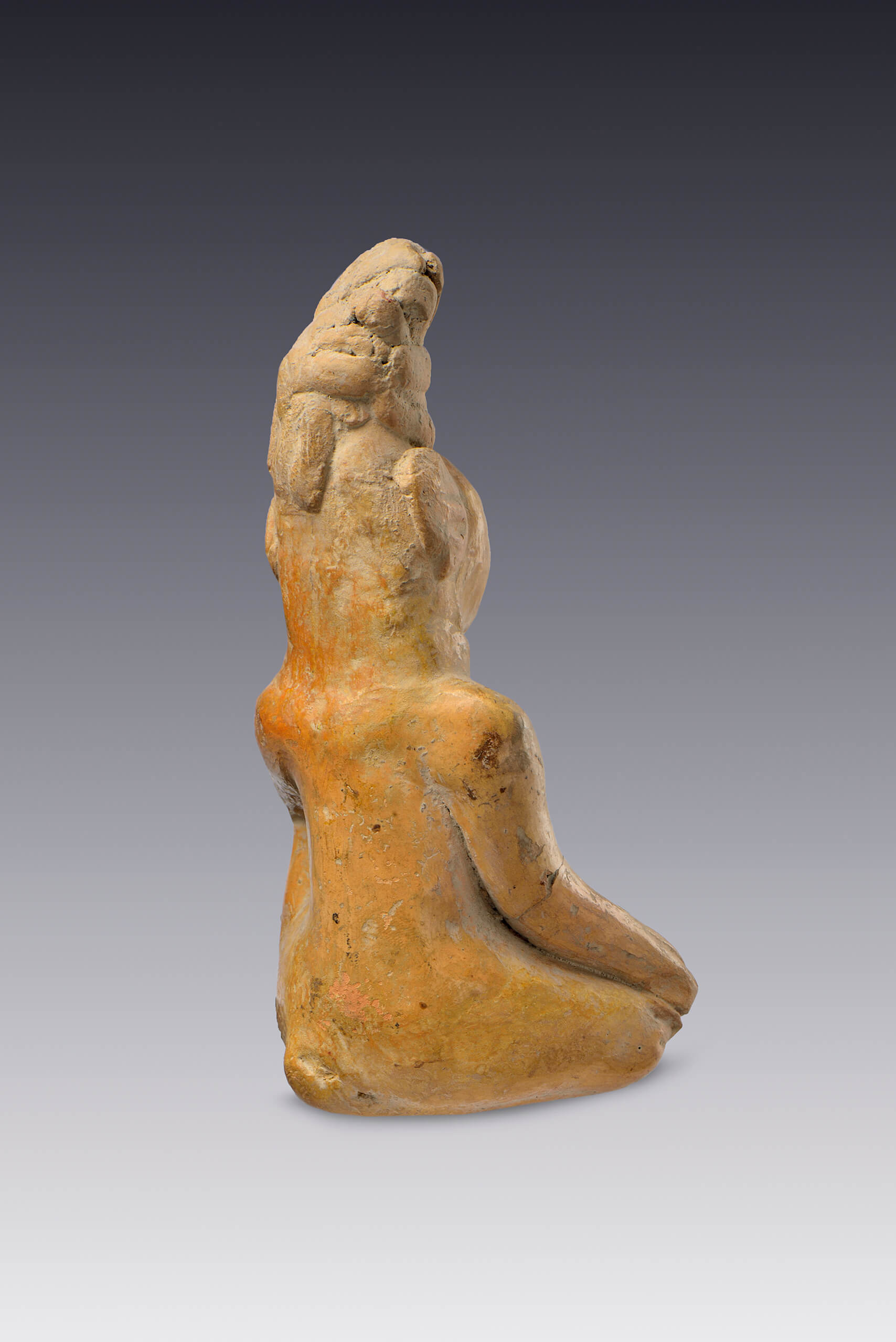 Figurilla sedente antropomorfa | El M&eacute;xico antiguo. Salas de Arte Prehisp&aacute;nico | Museo Amparo, Puebla