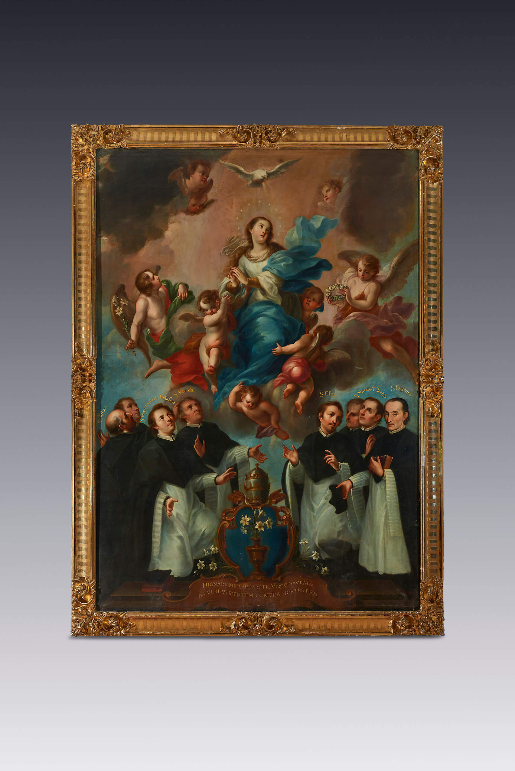 Asunción de María adorada por santos canónigos | José de Ibarra, el lenguaje del afecto | Museo Amparo, Puebla