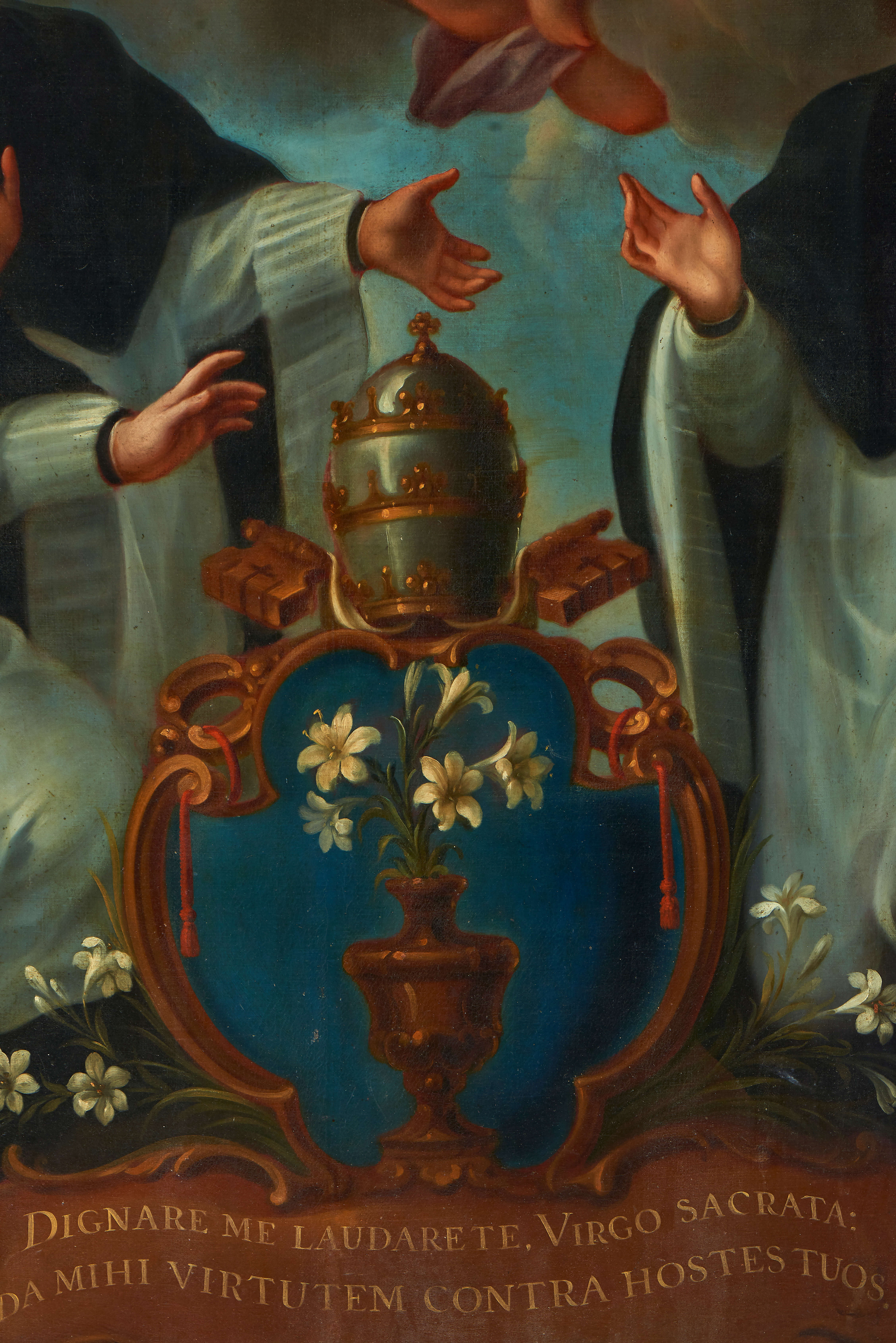 Asunción de María adorada por santos canónigos | José de Ibarra. el lenguaje del afecto | Museo Amparo, Puebla