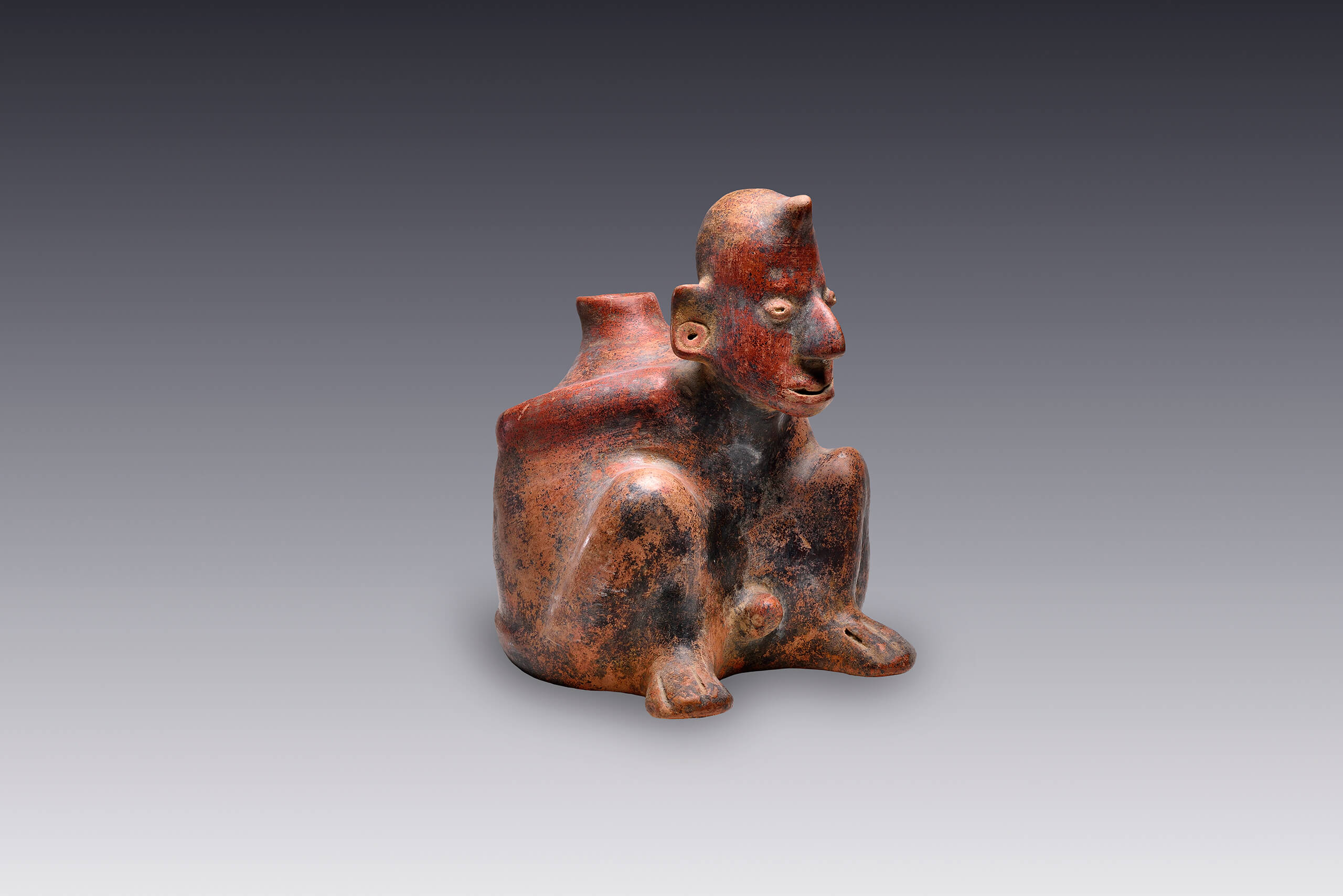 Cautivo con el pene erecto | El México antiguo. Salas de Arte Prehispánico | Museo Amparo, Puebla