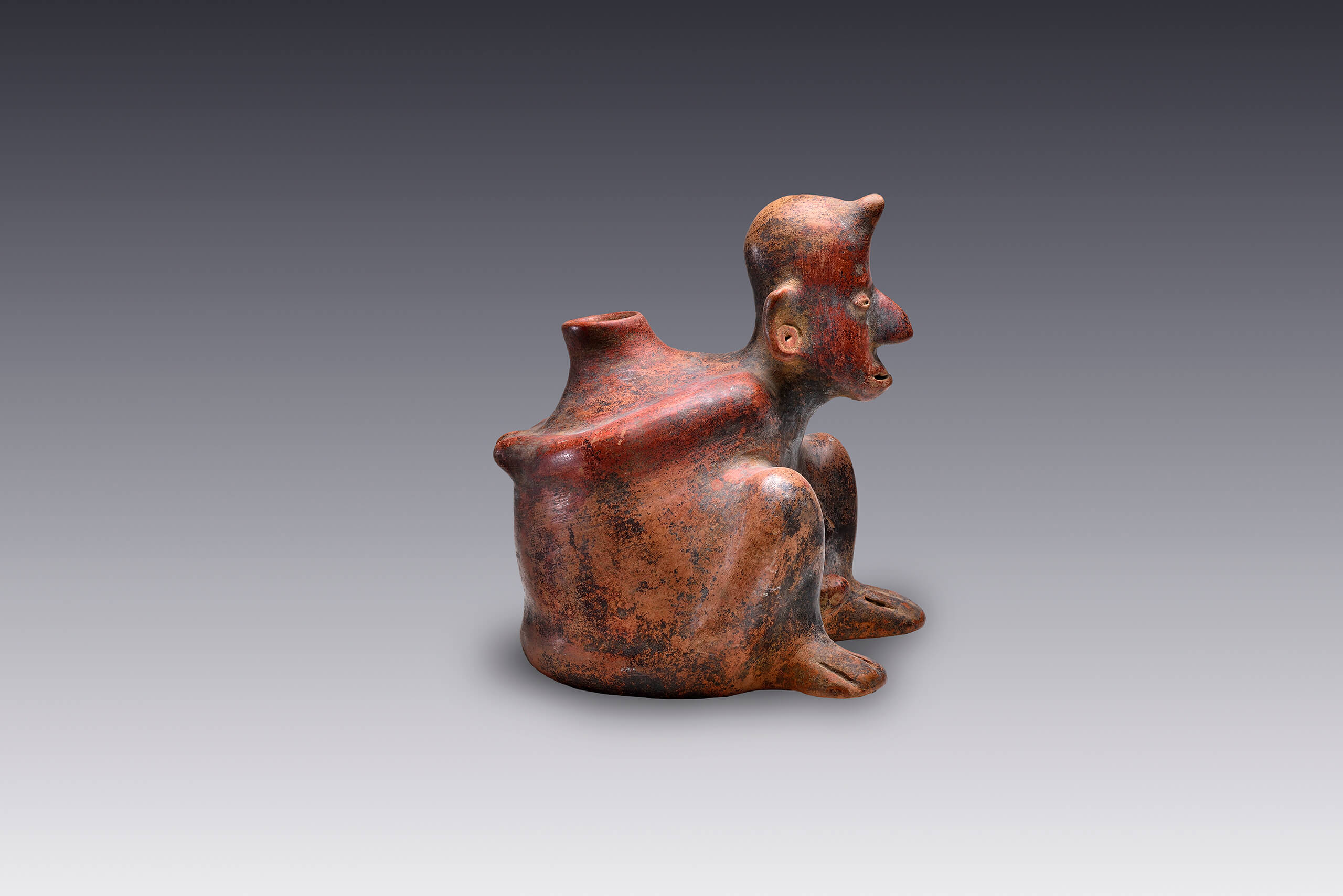 Cautivo con el pene erecto | El México antiguo. Salas de Arte Prehispánico | Museo Amparo, Puebla