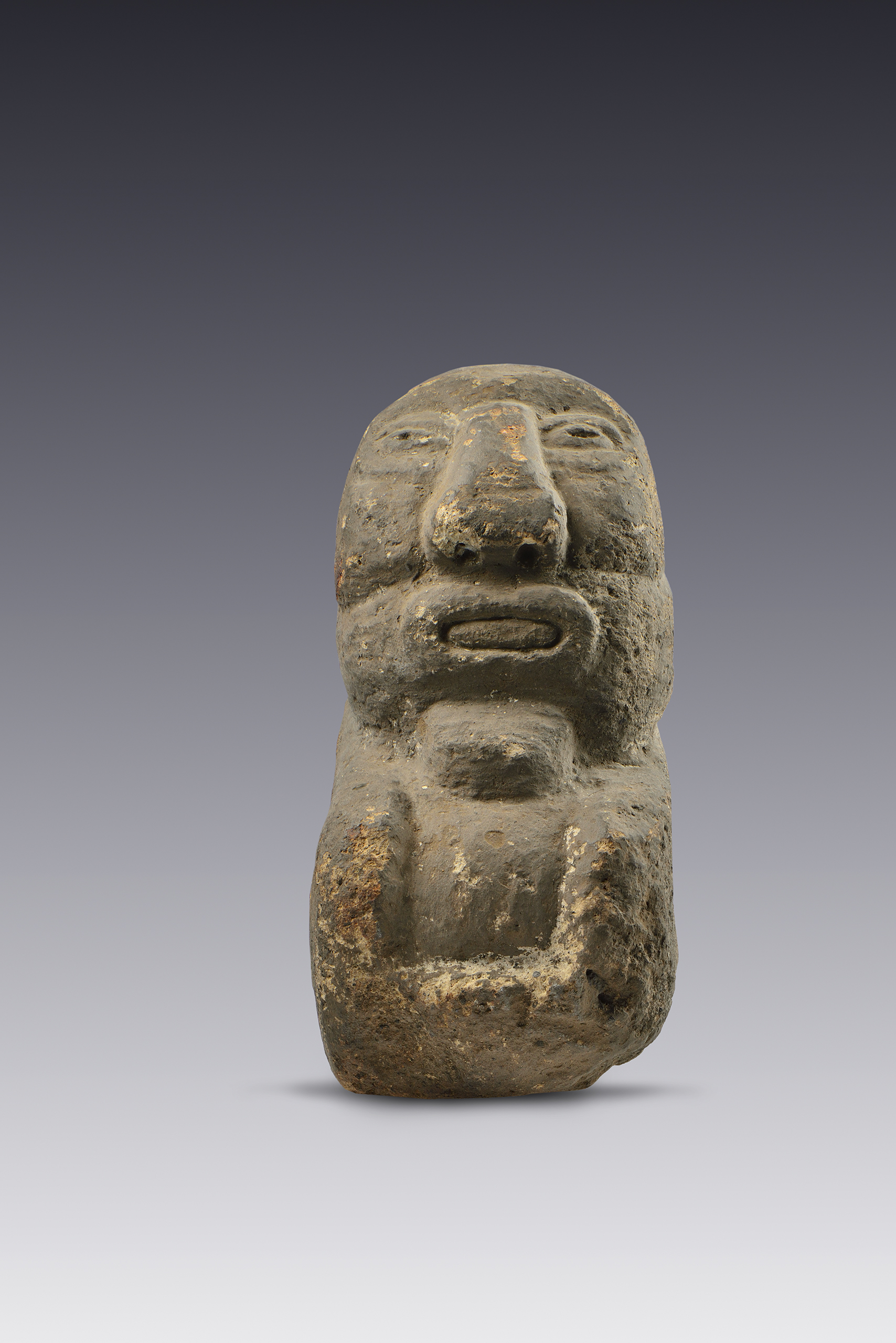 Escultura de barrigón | El México antiguo. Salas de Arte Prehispánico | Museo Amparo, Puebla