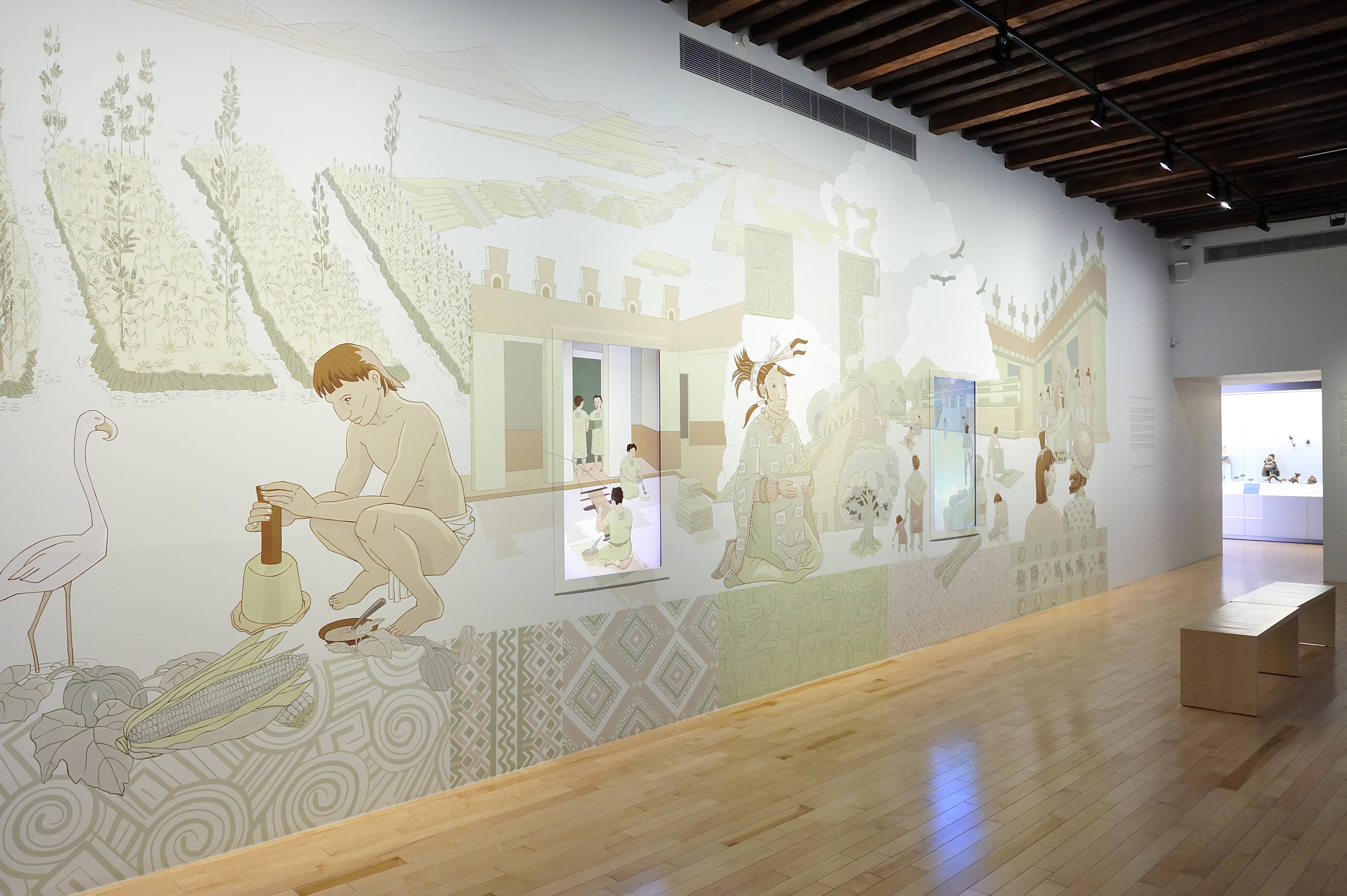 El proceso hist&oacute;rico de mesoam&eacute;rica | El M&eacute;xico antiguo. Salas de Arte Prehisp&aacute;nico | Museo Amparo, Puebla