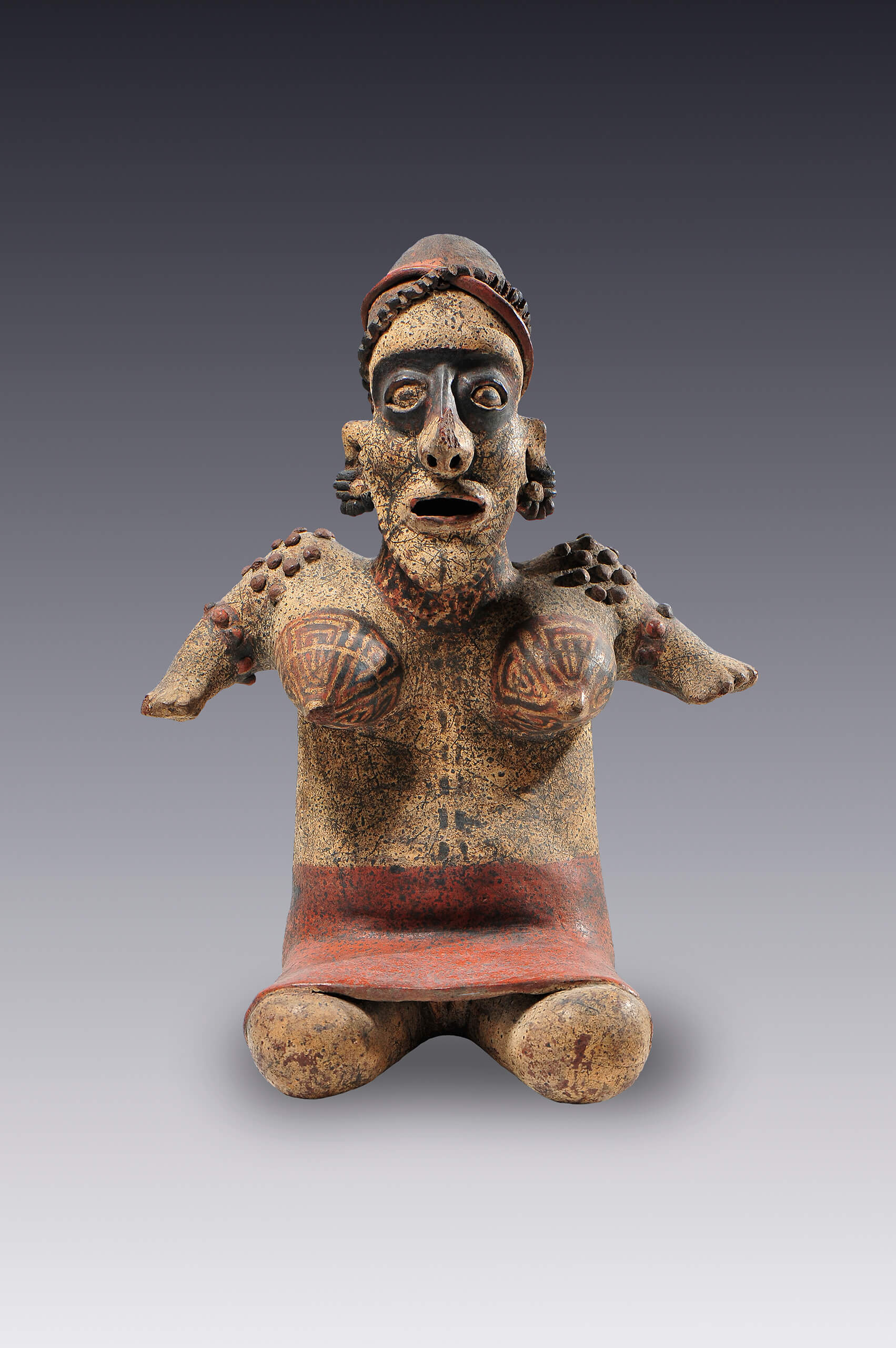 Mujer con pintura facial | El México antiguo. Salas de Arte Prehispánico | Museo Amparo, Puebla