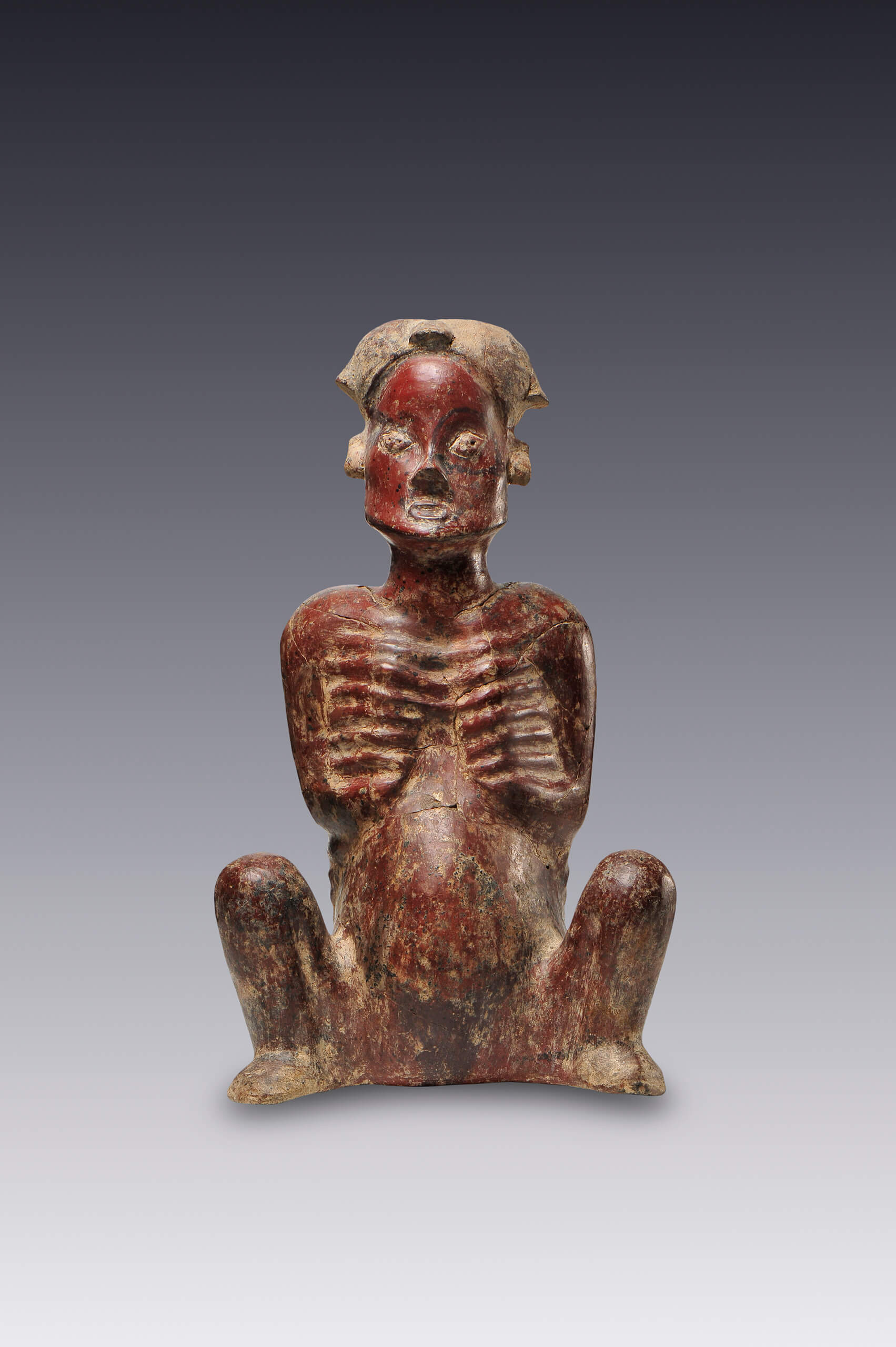 Hombre esquelético | El México antiguo. Salas de Arte Prehispánico | Museo Amparo, Puebla