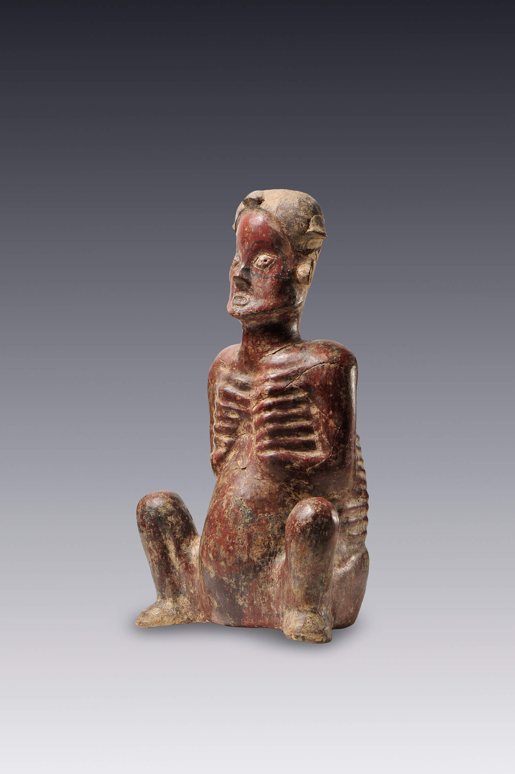 Hombre esquelético | El México antiguo. Salas de Arte Prehispánico | Museo Amparo, Puebla