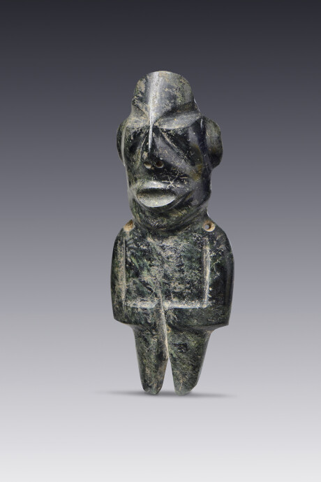 Figurilla antropomorfa con deformación facial de tradición del Altiplano central