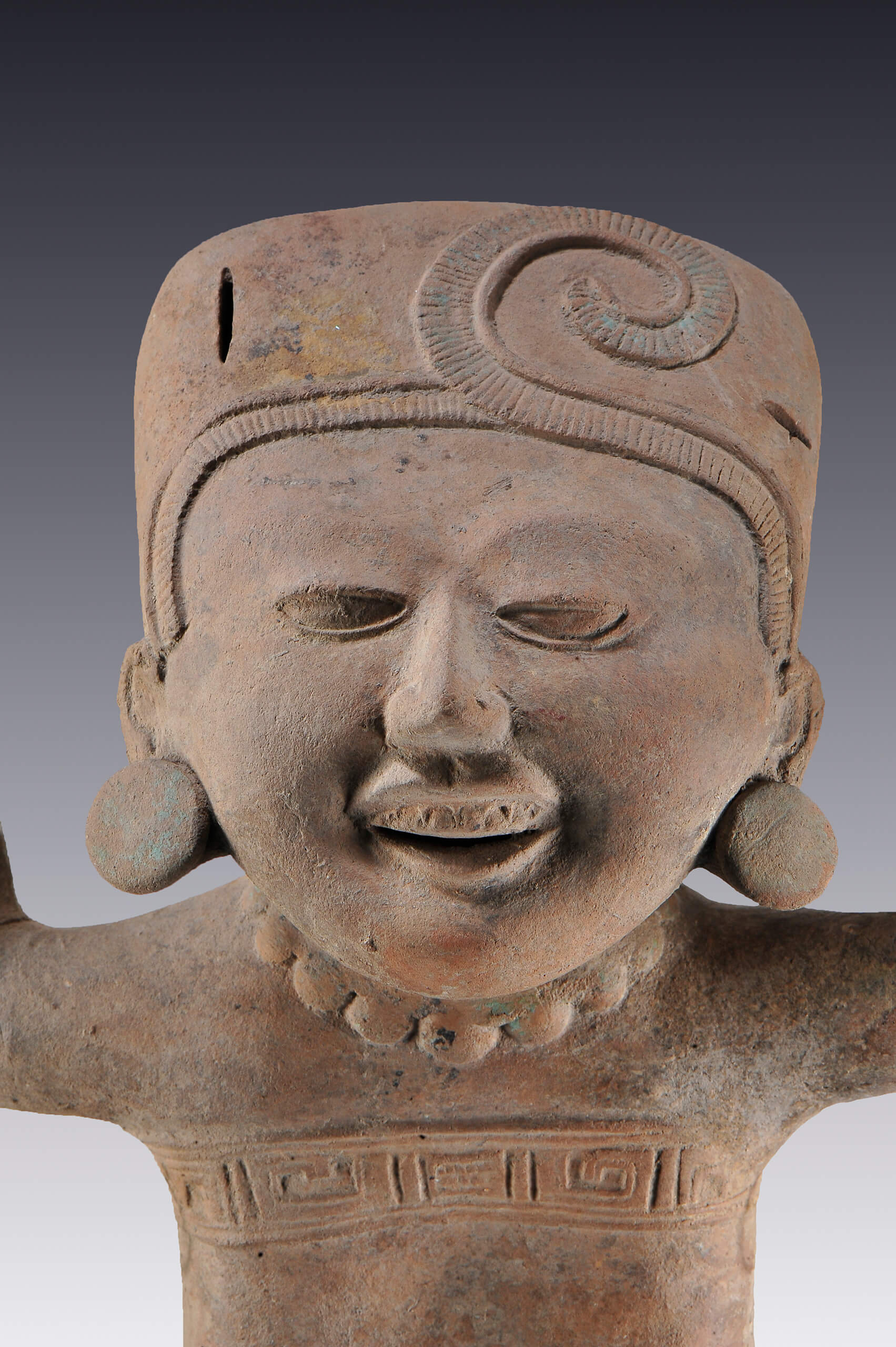 Carita sonriente | El México antiguo. Salas de Arte Prehispánico | Museo Amparo, Puebla