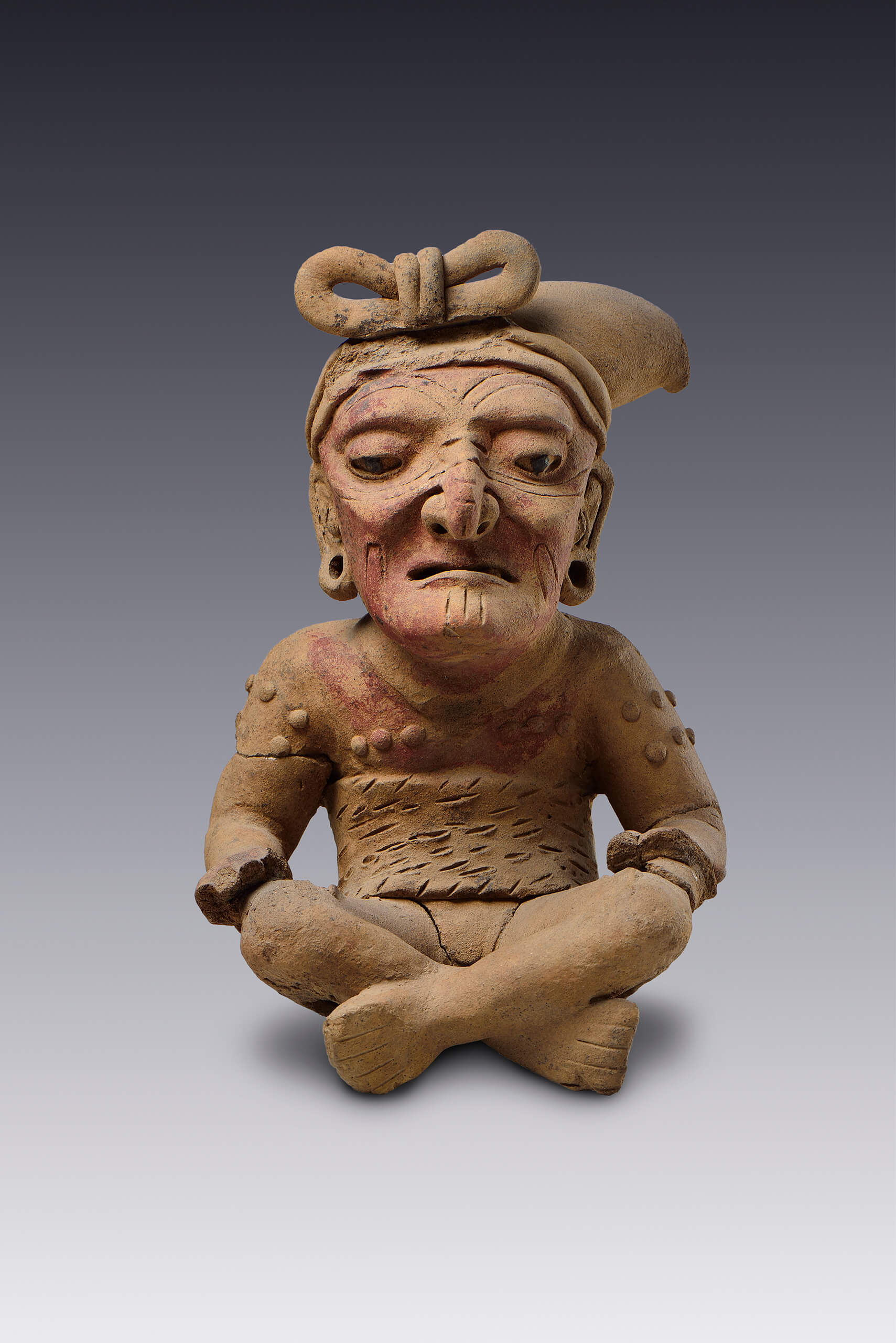 Viejo sentado | El México antiguo. Salas de Arte Prehispánico | Museo Amparo, Puebla