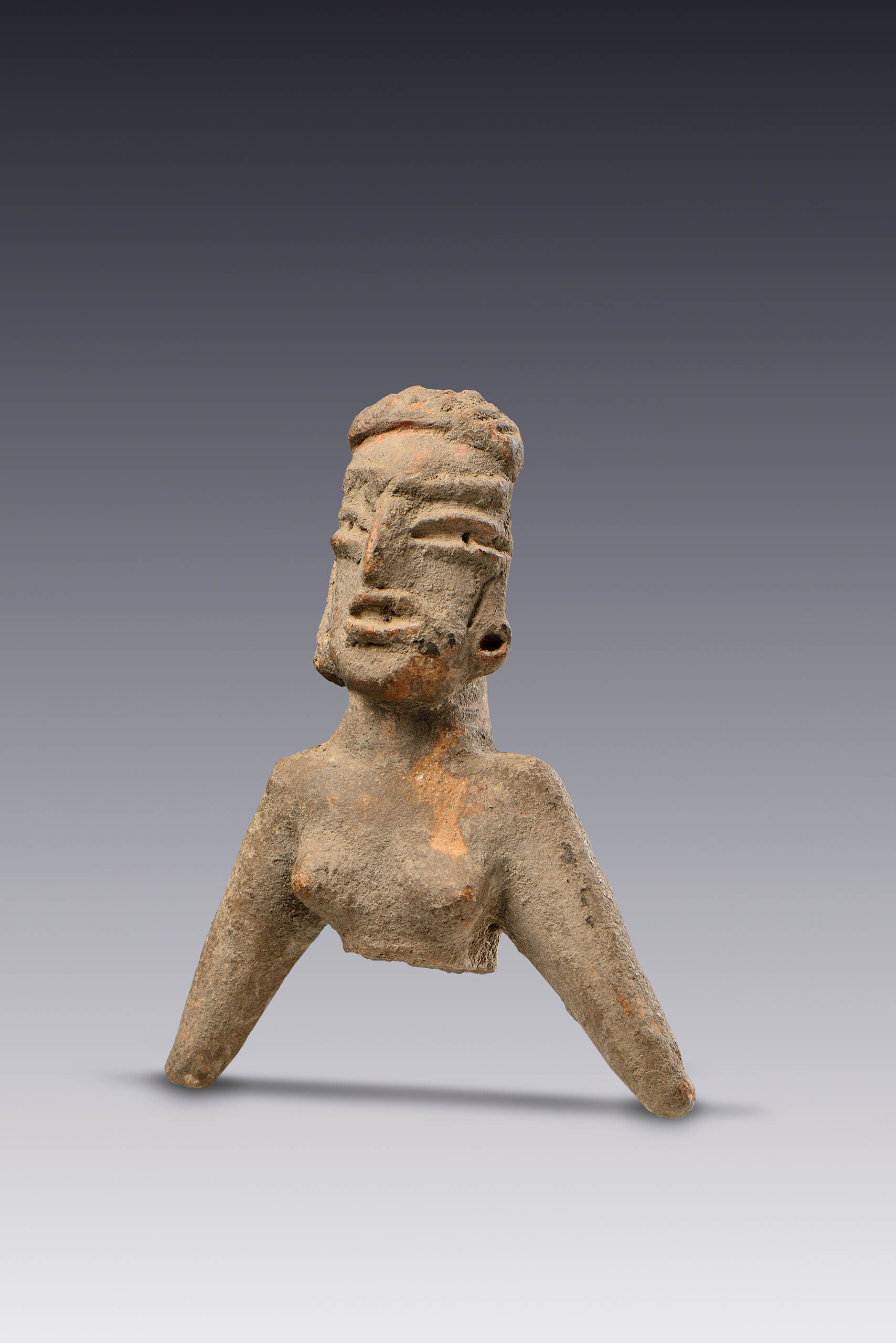 Figurilla antropomorfa  | El M&eacute;xico antiguo. Salas de Arte Prehisp&aacute;nico | Museo Amparo, Puebla