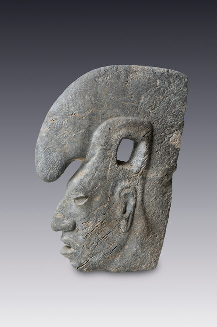 "Hacha", escultura votiva con rostro humano