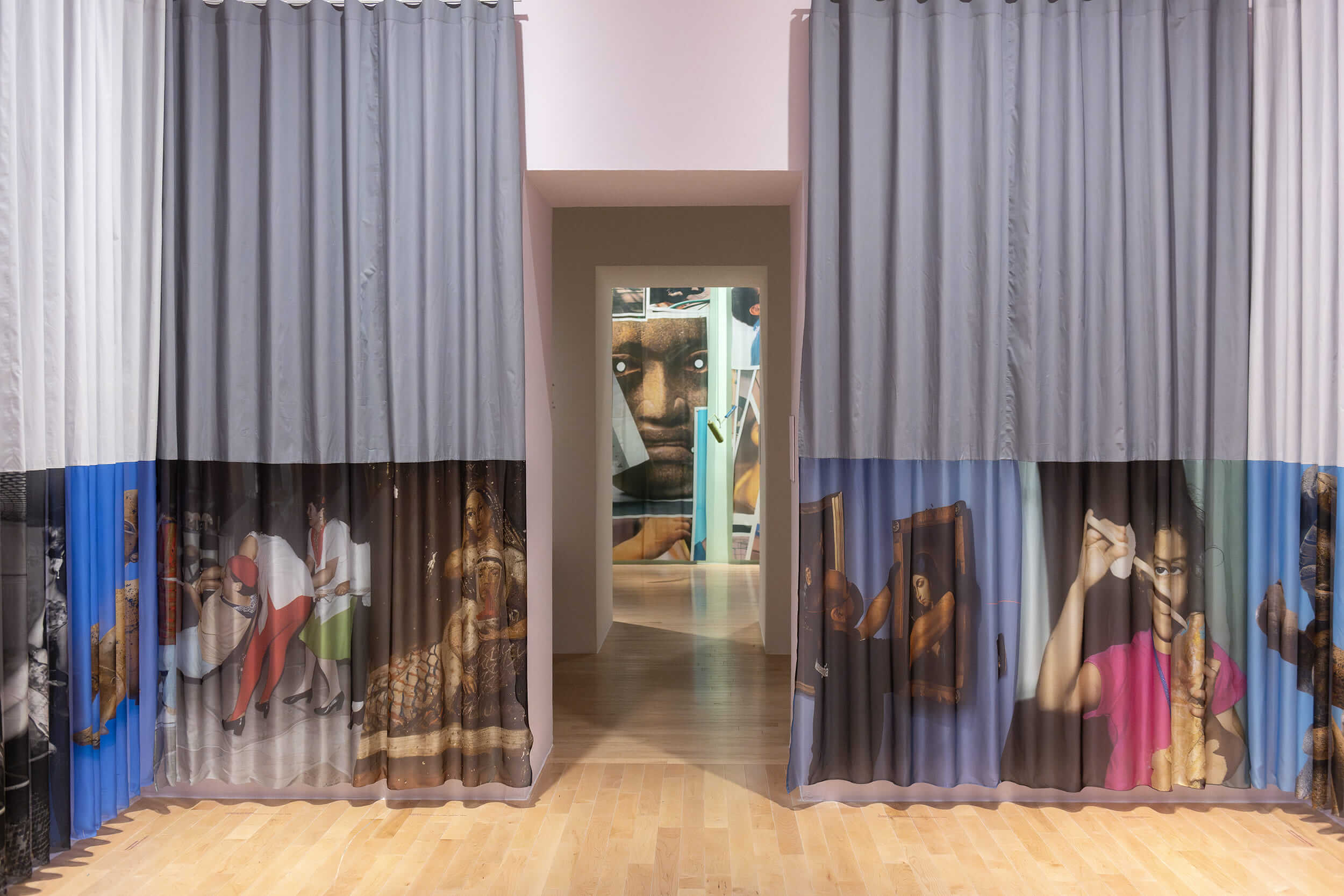 Cortina liminal | Fabienne Hess. Lo invisible y sus tramas | Museo Amparo, Puebla
