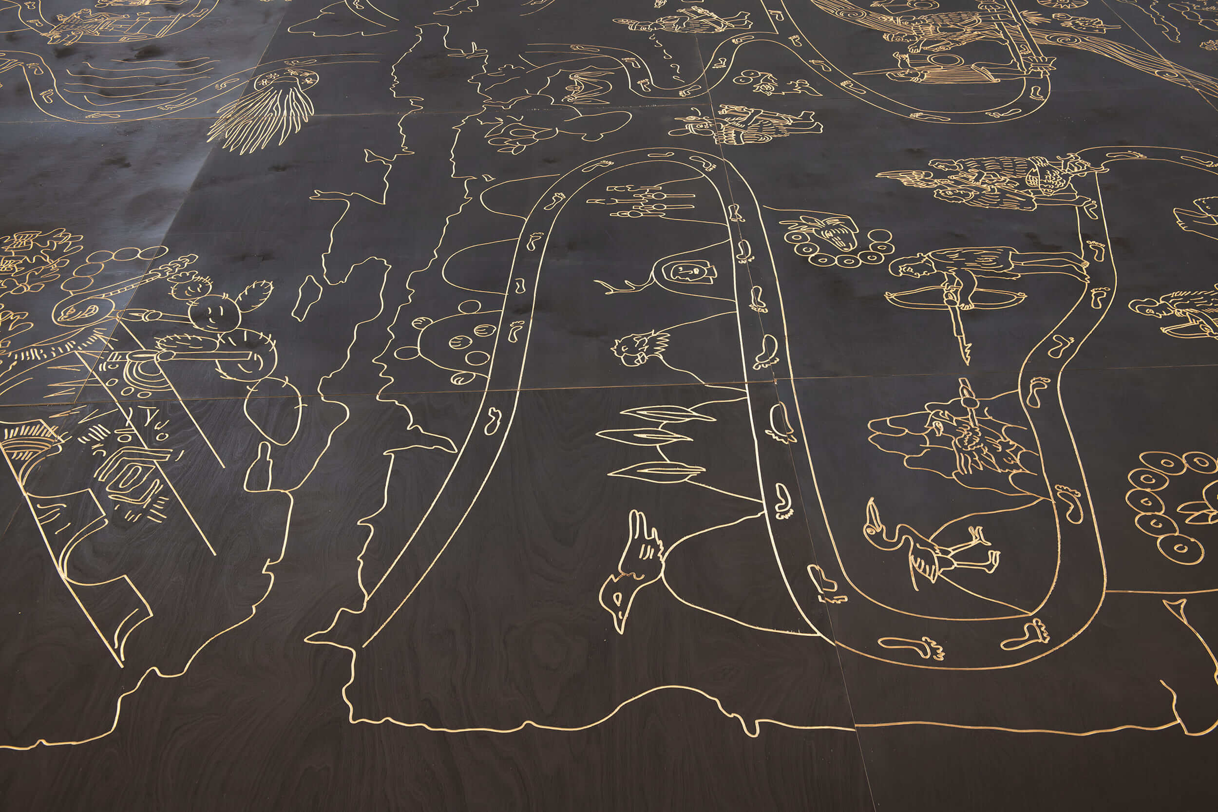 Mapa de Cuauhtinchan | Una vuelta en espiral. 35 años Colección Museo Amparo | Museo Amparo, Puebla
