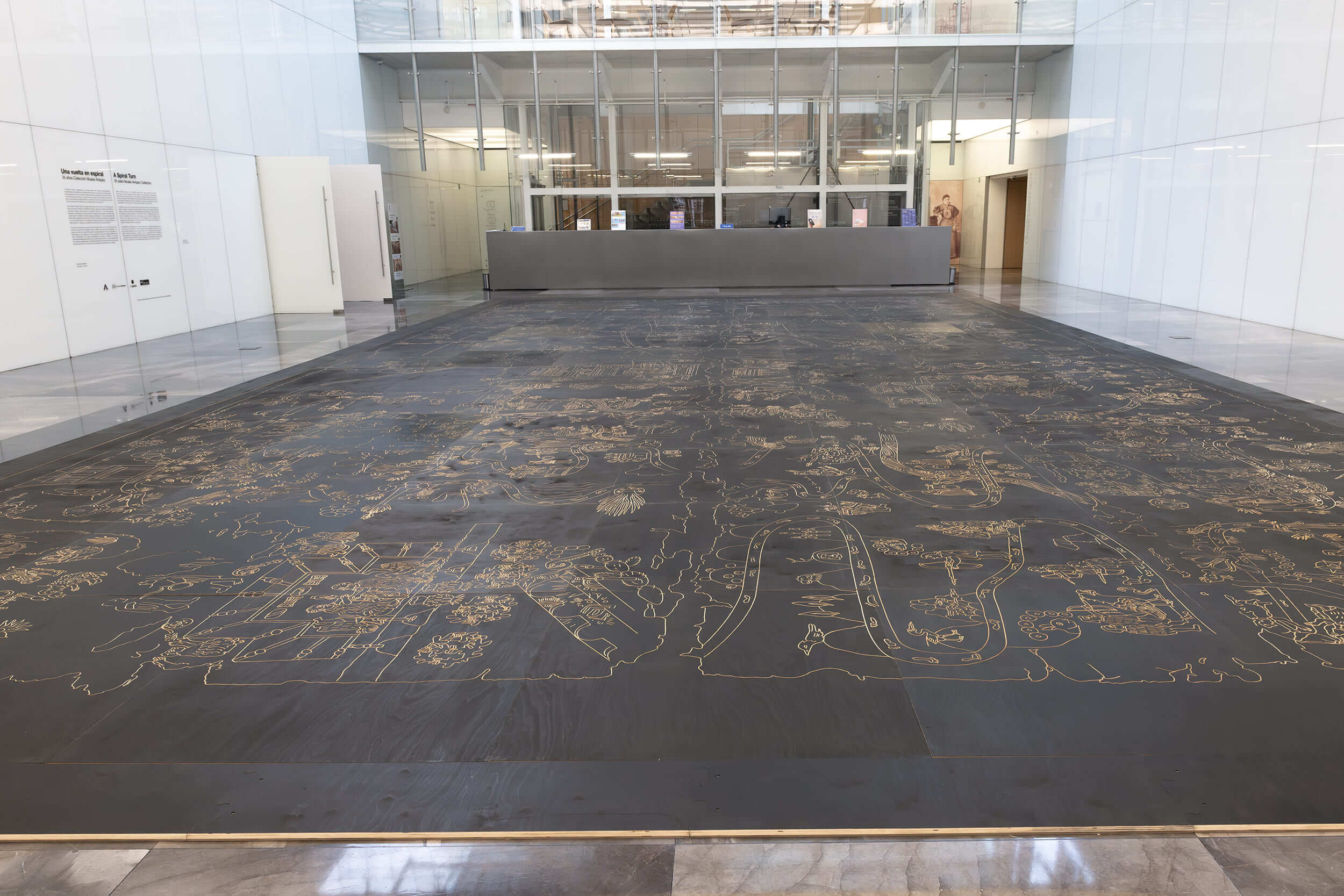 Mapa de Cuauhtinchan | Una vuelta en espiral. 35 años Colección Museo Amparo | Museo Amparo, Puebla