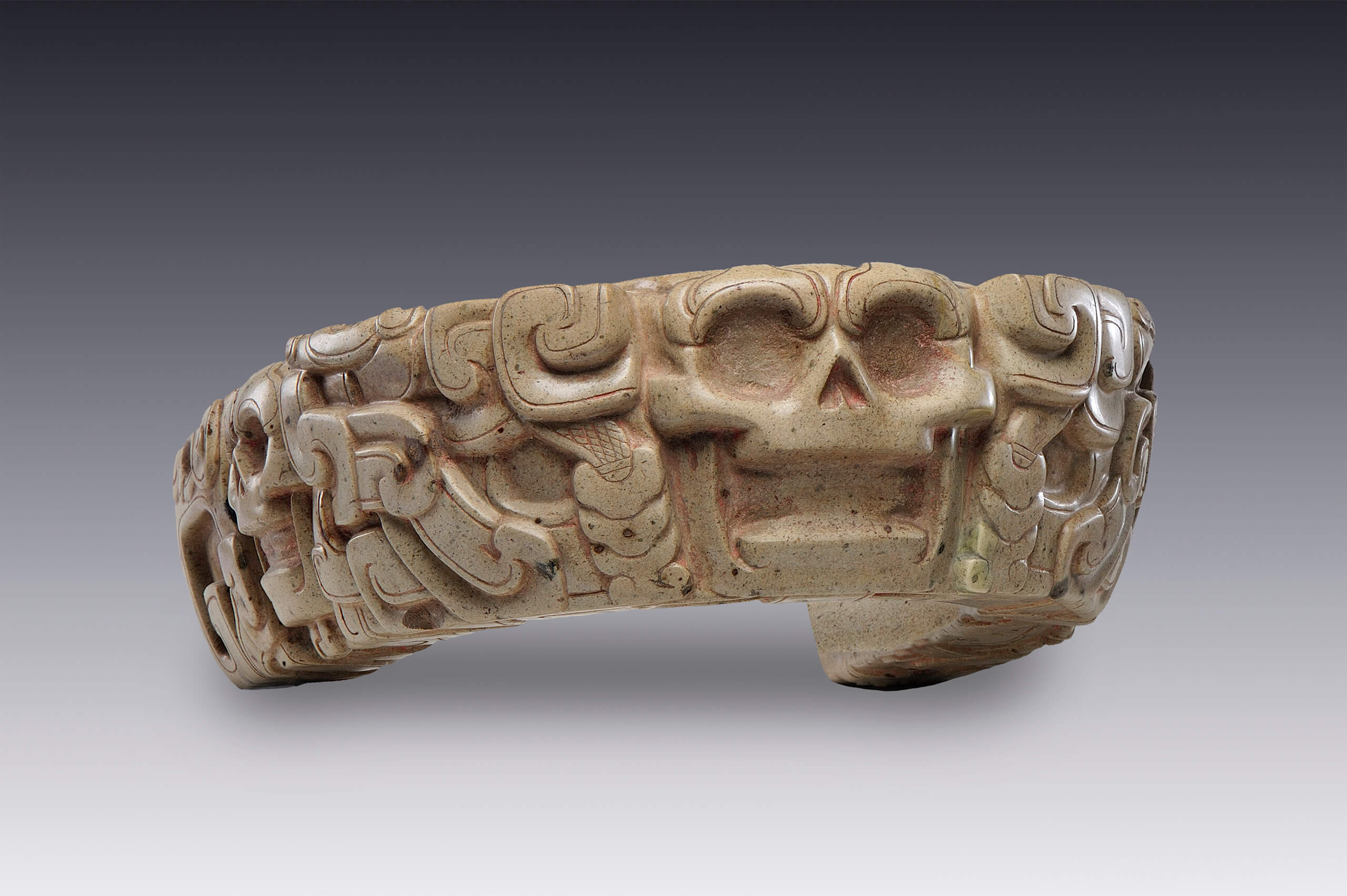 Yugo con cráneos | El México antiguo. Salas de Arte Prehispánico | Museo Amparo, Puebla
