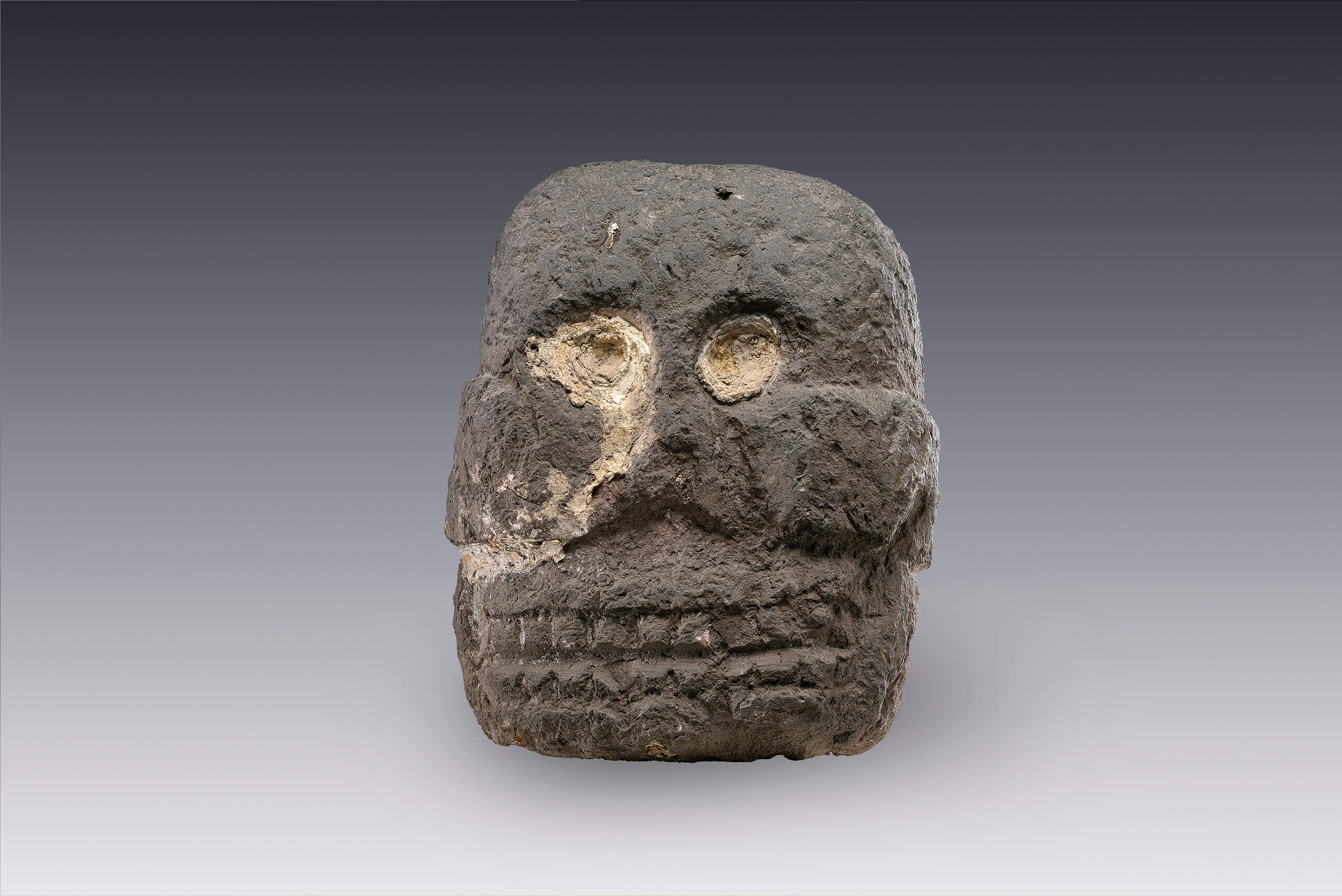 Fragmento de un tzompantli escultórico | El México antiguo. Salas de Arte Prehispánico | Museo Amparo, Puebla