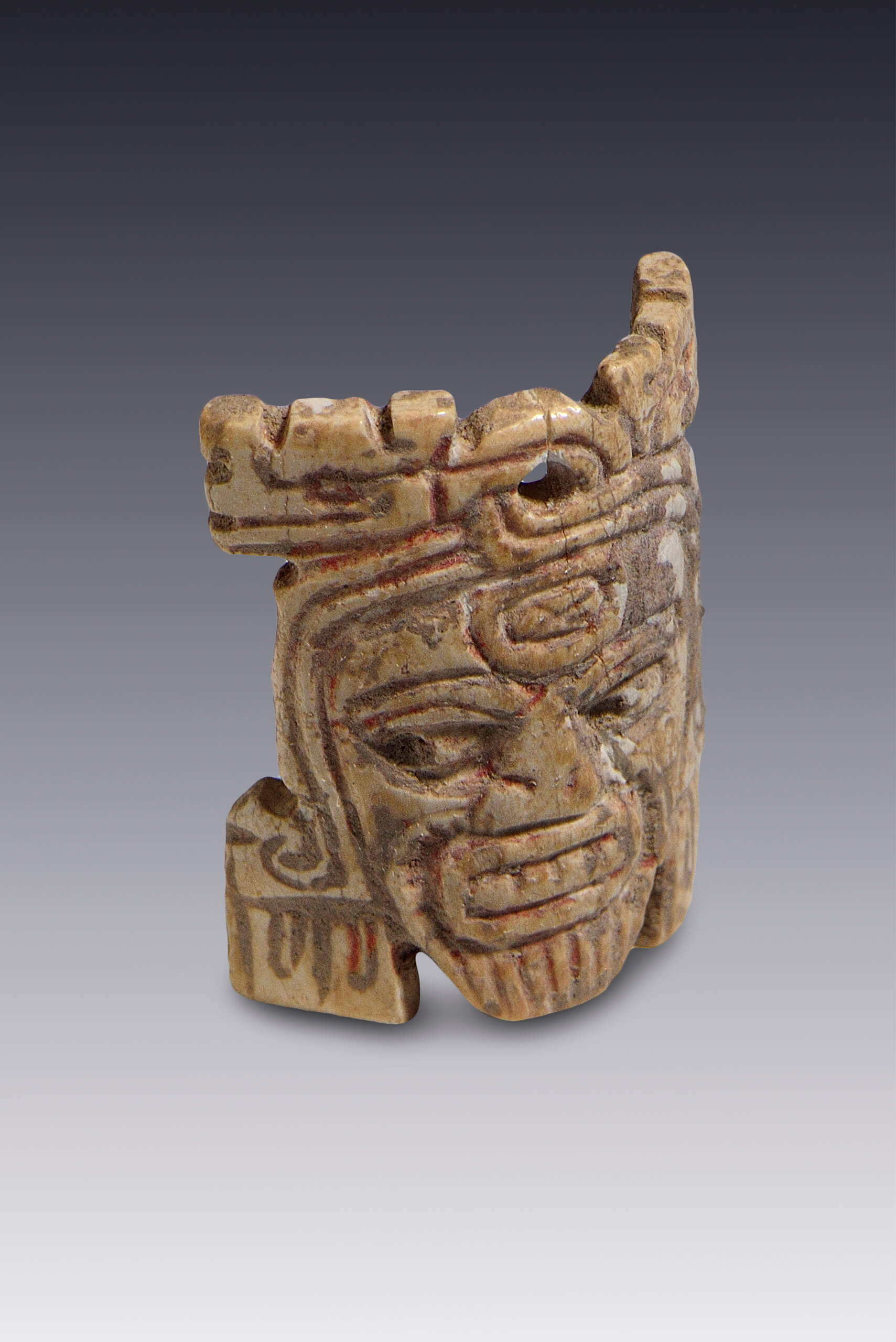 Anillo con rostro | El México antiguo. Salas de Arte Prehispánico | Museo Amparo, Puebla