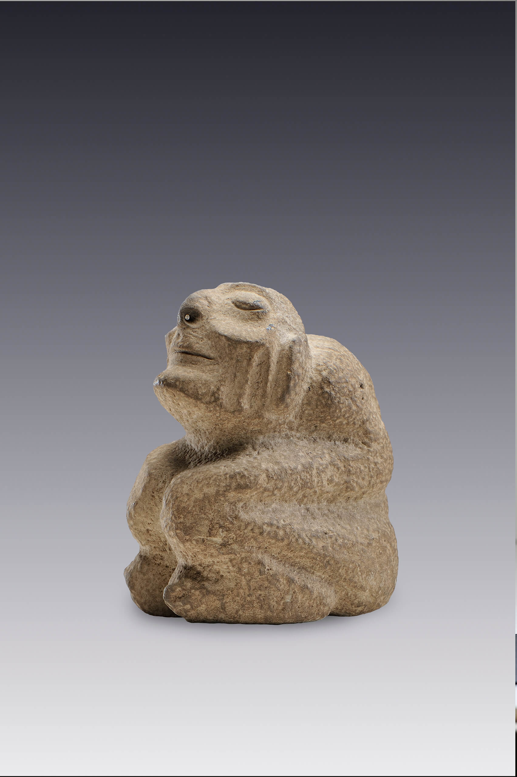 Anciano en cuclillas | El México antiguo. Salas de Arte Prehispánico | Museo Amparo, Puebla