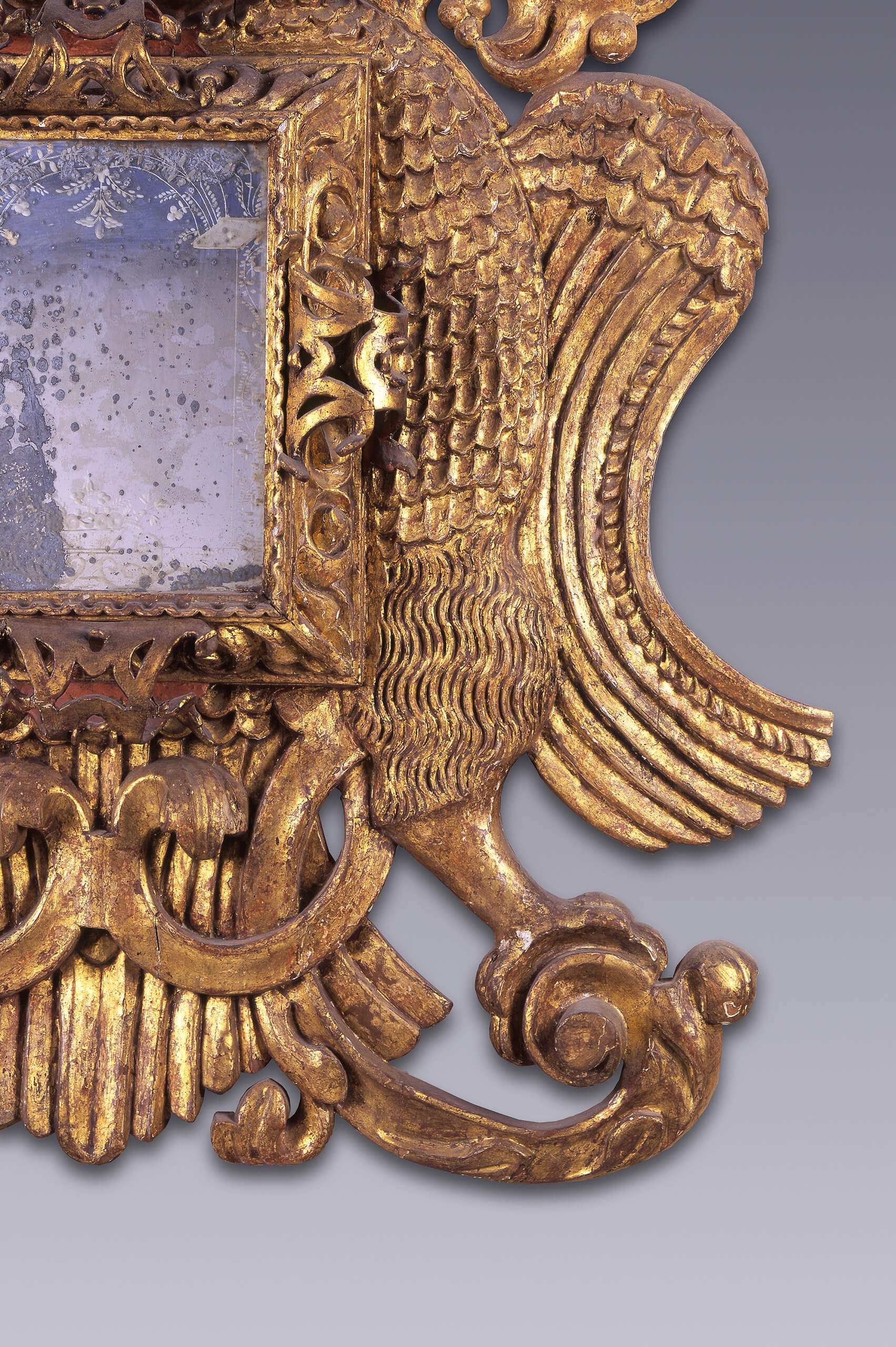 Par de espejos en forma de águilas bicéfalas | Salas de Arte Virreinal y Siglo XIX | Museo Amparo, Puebla