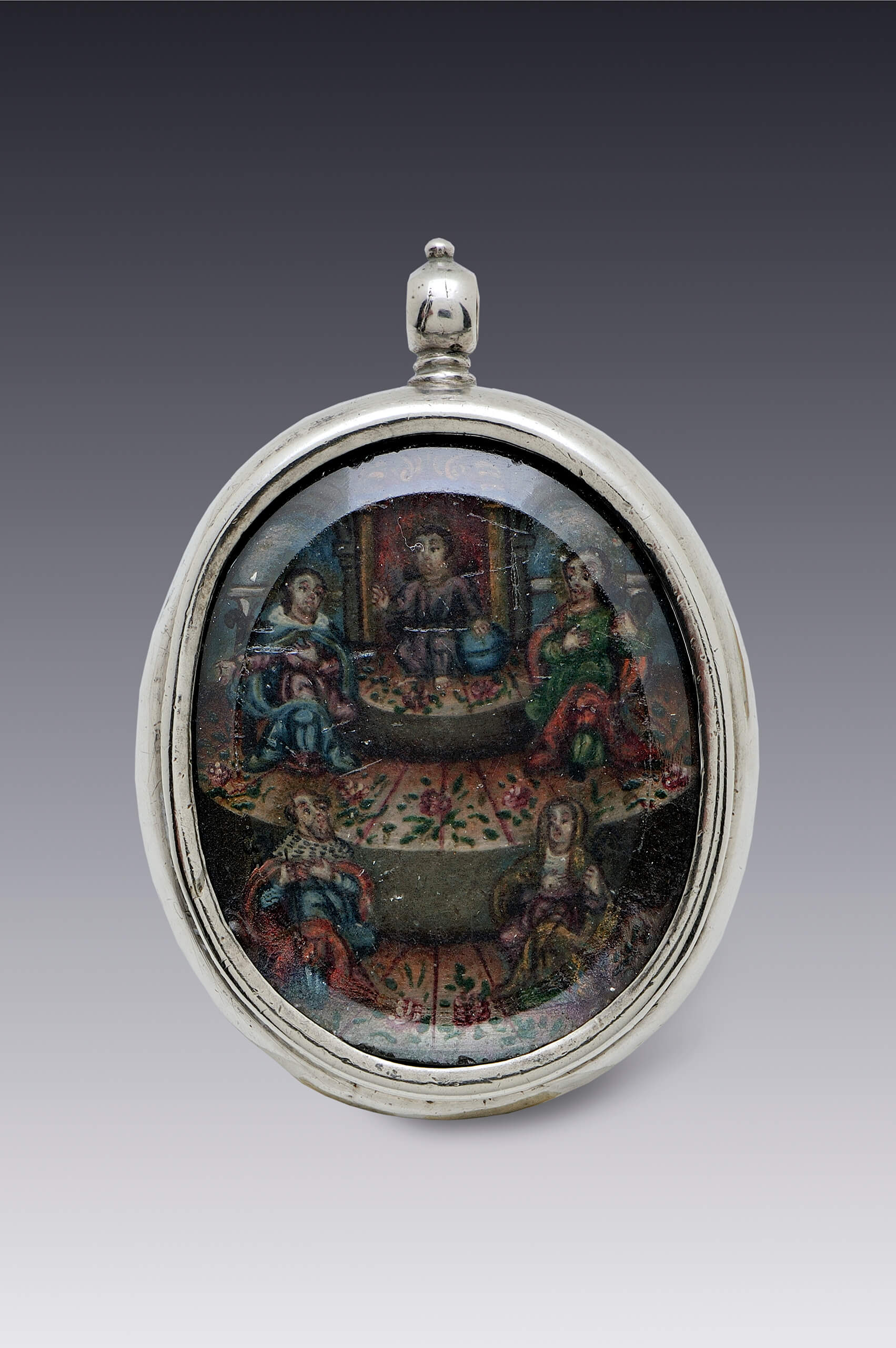 Medallón-relicario (San Miguel y los Cinco señores) | Salas de Arte Virreinal y Siglo XIX | Museo Amparo, Puebla