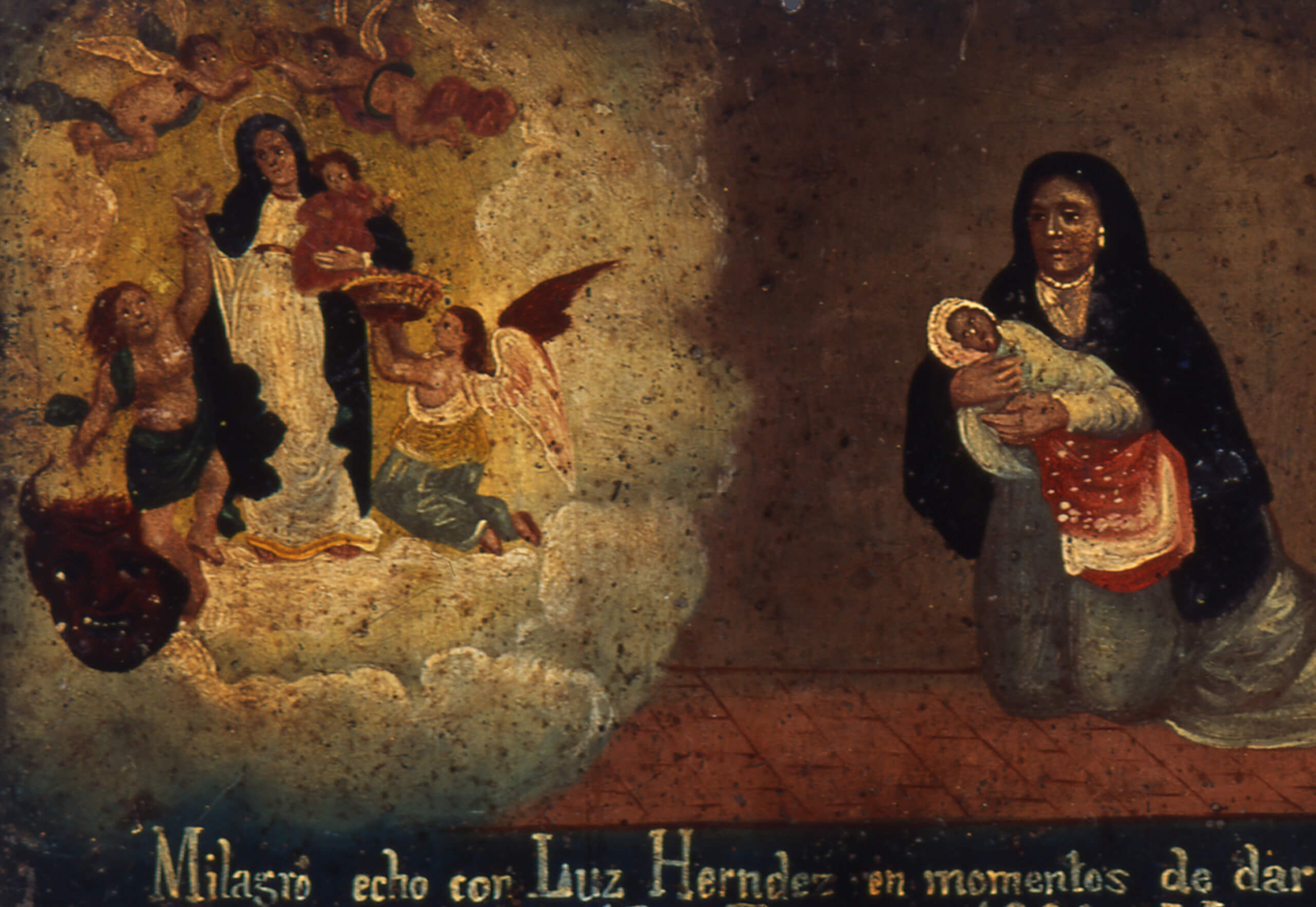Retablo a Nuestra Señora de la Luz | Salas de Arte Virreinal y Siglo XIX | Museo Amparo, Puebla