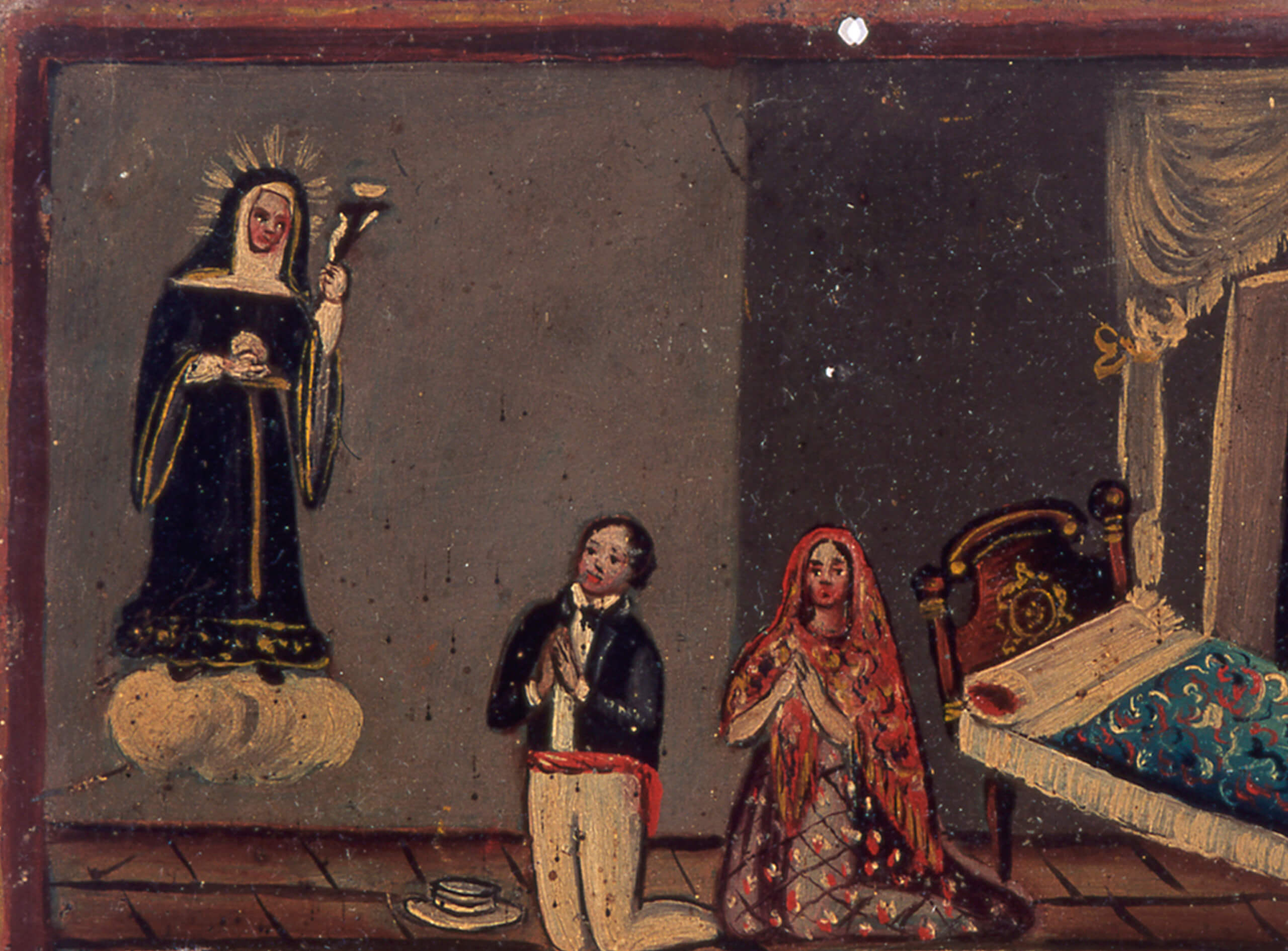 Retablo a Santa Rita de Casia | Salas de Arte Virreinal y Siglo XIX | Museo Amparo, Puebla